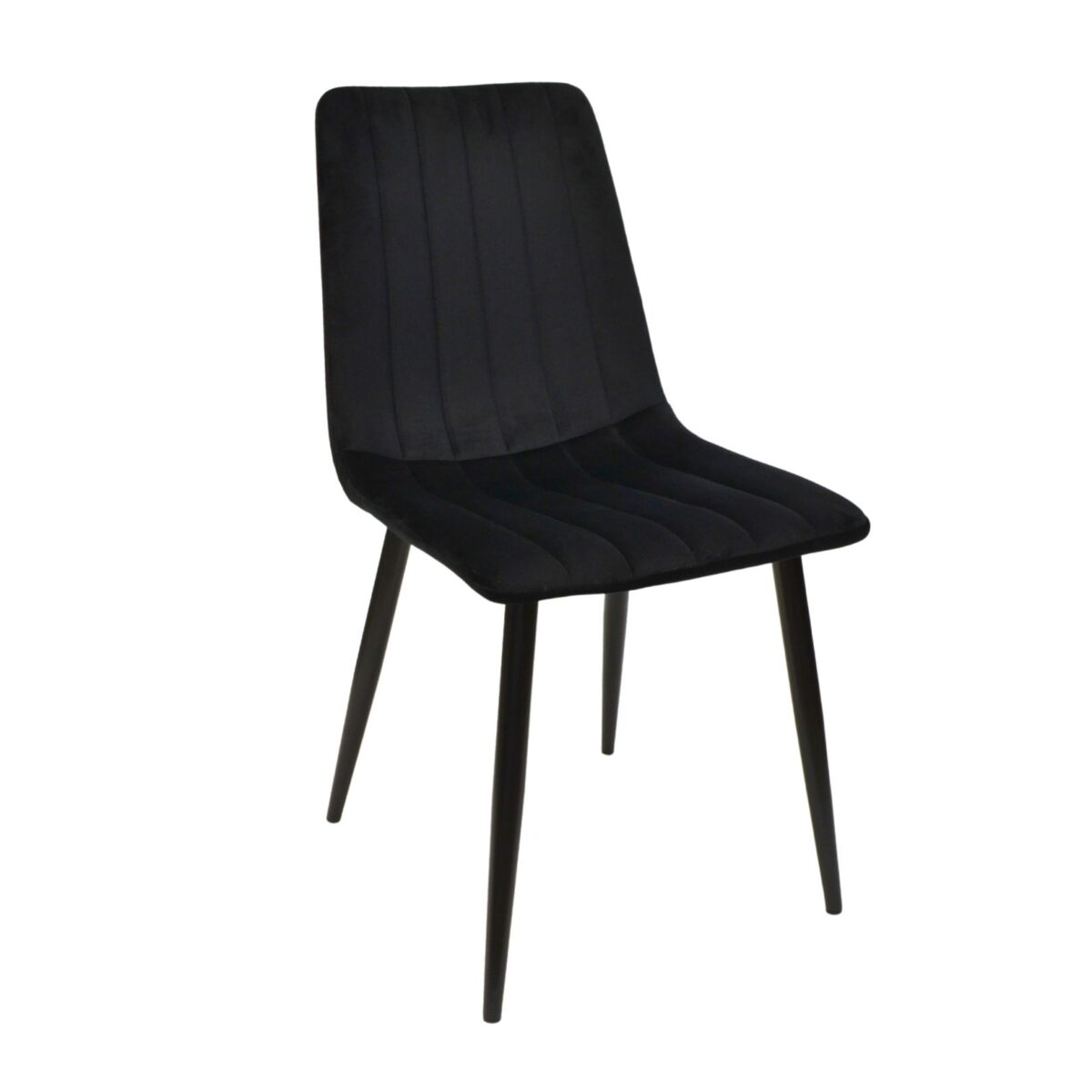 Стул Dc-90 (N66) Catifea Black+Black Legs Стул DC-90 Catifea Black с черными ножками — идеальное решение для кухни, сочетающее элегантность и комфорт. Прочные металлические ножки и бархатное сиденье обеспечивают долговечность и уют. Доступен в различных цветах для создания стильного интерьера!