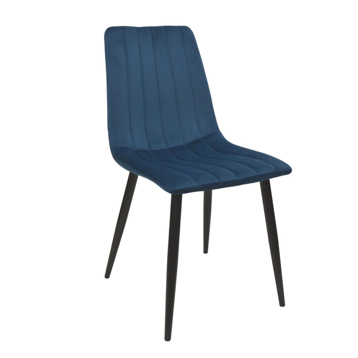 Стул Dc-90 (N63) Catifea Dark Blue+Black Legs Стул DC-90 в темно-синем цвете с черными ногами добавит элегантности и комфорта вашей кухне. Удобное бархатное сиденье и прочные металлические ножки обеспечивают долговечность. Доступен в различных цветах. Создайте стильный интерьер с нашими кухонными стульями!