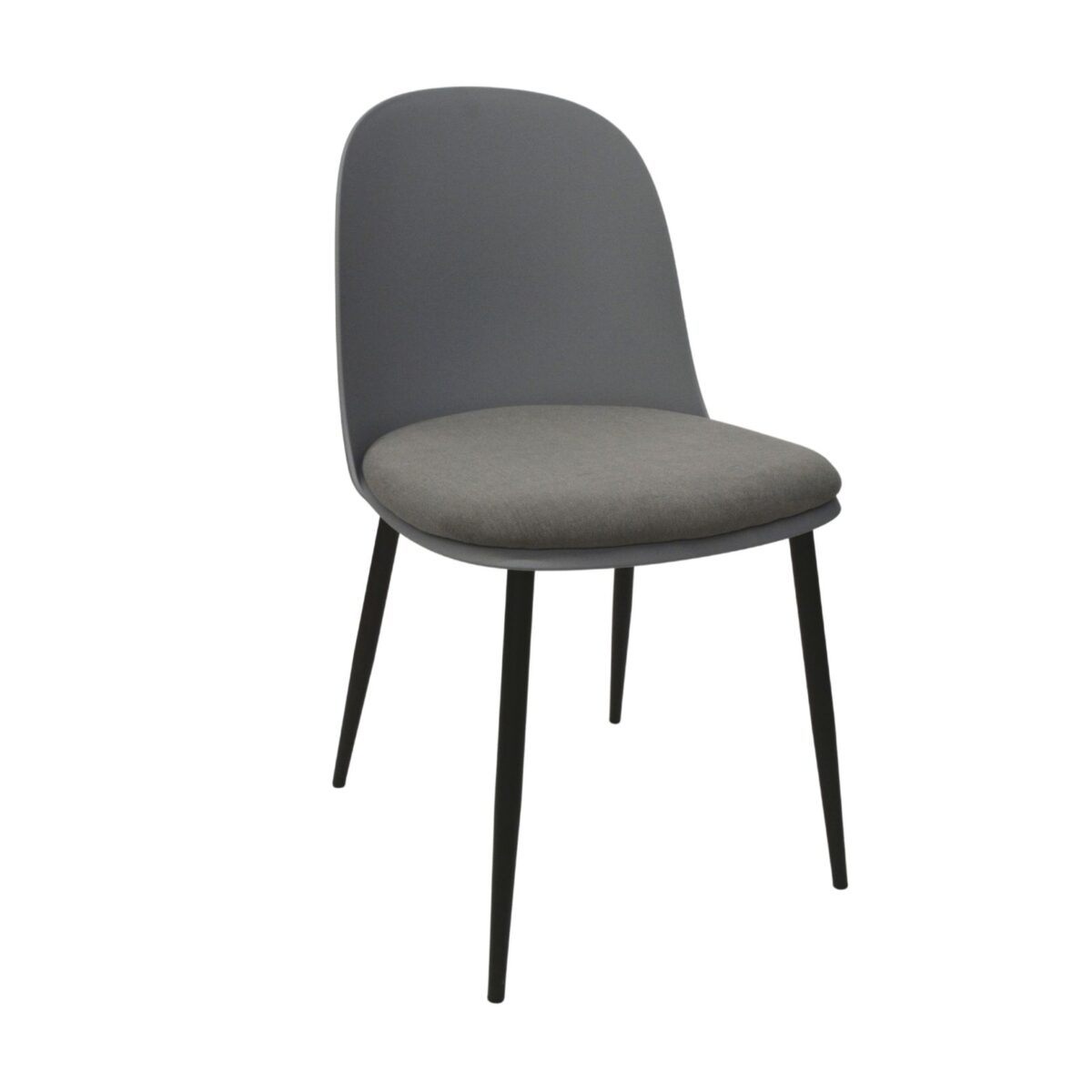 Fox Gray Chair Discover the Fox Gray chair, perfect for your kitchen! With a modern design and durable metal legs, this chair offers comfort thanks to its soft fabric seat. Transform your kitchen into the heart of the home with style!