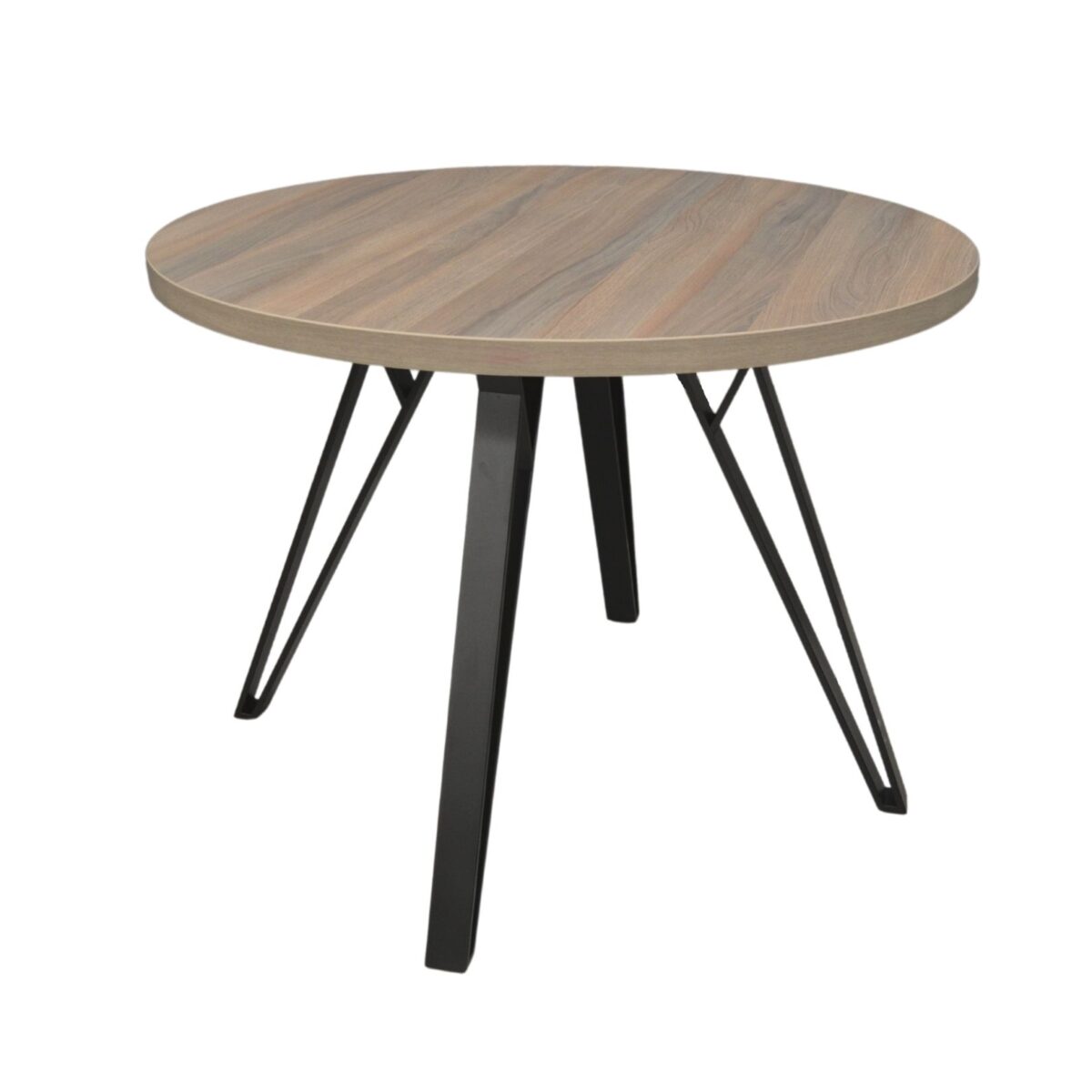 TOKYO Rondo Ulm Table Ø100 Discover the TOKYO Rondo Ø100 table, perfect for your kitchen! With a modern design, melamine-faced top, and metal structure, this comfortable table can accommodate 2-4 people. Customizable in various colors, the table brings style and comfort to your home!
