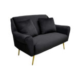 GLORIOUS 2 Black Sofa Discover the GLORIOUS 2 Black sofa, an elegant piece of furniture that brings sophistication and comfort to any interior. With its sophisticated design, velvet upholstery, and durable metal support, this sofa is ideal for any room. Transform your space with style!