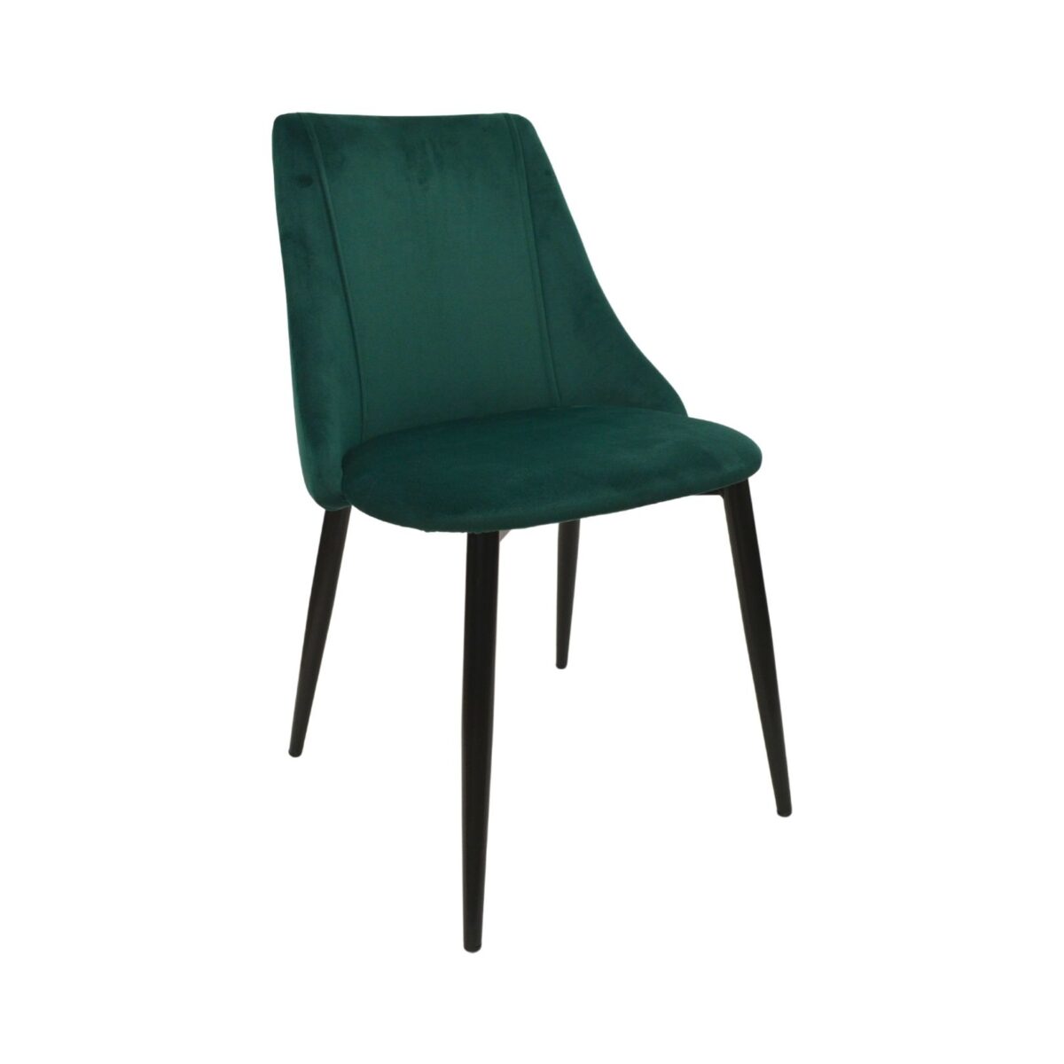 Scaun Ari Dark Green Descoperă scaunul Ari Dark Green, perfect pentru bucătăria ta! Cu un design elegant din catifea și picioare din metal vopsit, oferă stabilitate și confort. Împrospătează-ți spațiul cu un plus de culoare și stil!
