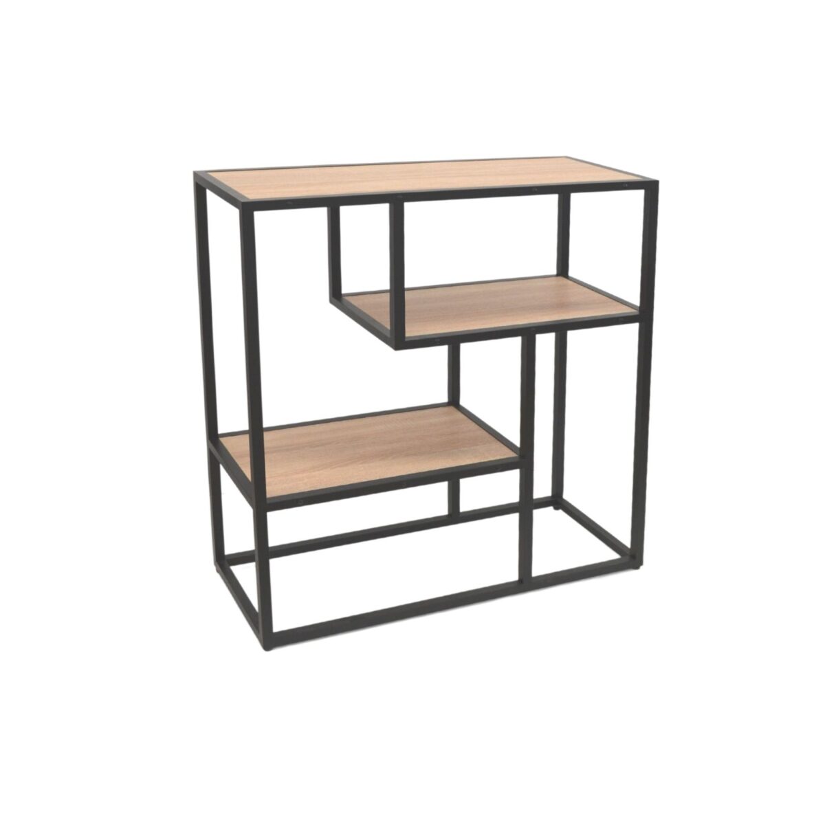 Athena Mini Shelf Discover the Athena Mini Shelf, perfect for offices or homes. With a sturdy metal structure and 2 open shelves, it is ideal for storing office supplies. Compact and functional, with a width of 80 cm and a height of 91 cm, it optimizes any space. Choose efficiency!