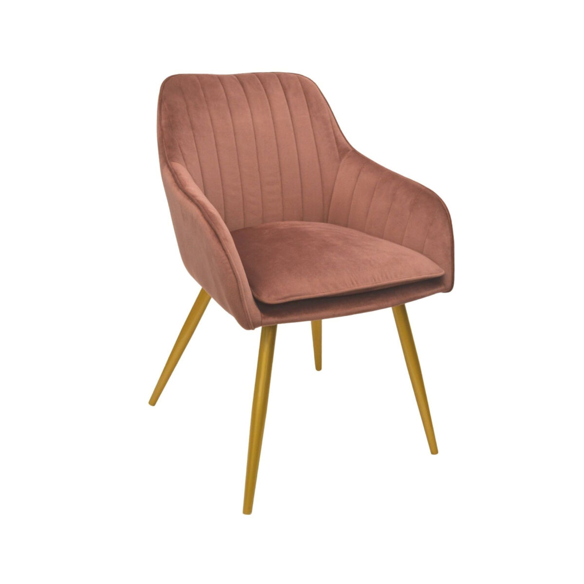 Scaun Iris Rusty Gold Legs Descoperiți scaunul Iris în nuanța cărămizie, perfect pentru bucătăria dumneavoastră! Confortabil și elegant, cu picioare metalice, acest scaun tapițat cu catifea adaugă un plus de stil. Ideal pentru momentele de relaxare și servire a mesei!