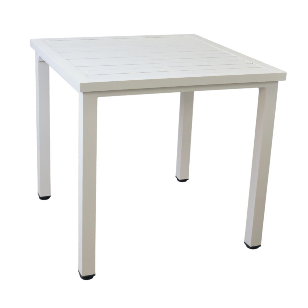 Masă Terasă Garden Descoperă masa de terasă Garden, ideală pentru amenajarea unei atmosfere confortabile în grădină! Cu un cadru din aluminiu rezistent la intemperii și un blat din lemn de rășinoase, această masă de 80 cm lungime și 78 cm înălțime este perfectă pentru exterior. Alege calitate și stil pentru mobilierul tău Horeca!