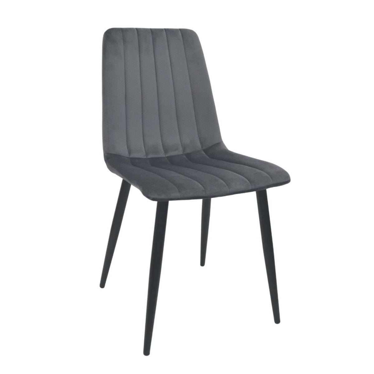 Стул Dc-90 (N21) Catifea Dark Grey+Black Legs Создайте уют на кухне с стулом DC-90 в темно-сером цвете. Элегантный и функциональный, он идеально впишется в ваш интерьер. Прочные металлические ноги и мягкое бархатное сиденье гарантируют комфорт. Доступен в различных цветах и материалах.