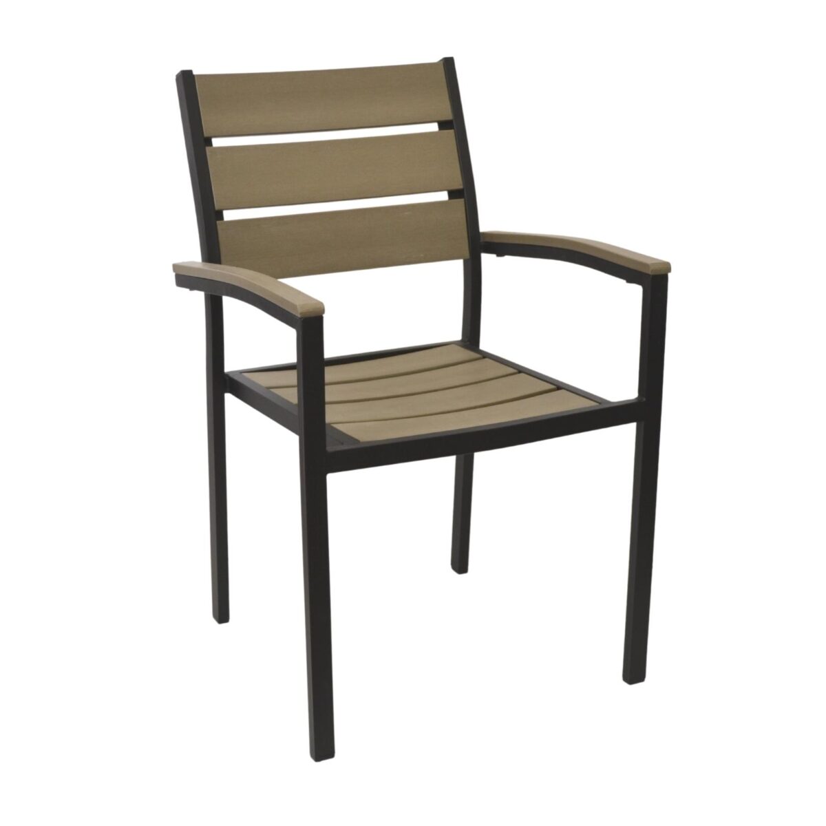 LUNA Terrace Chair Discover the LUNA patio chair, perfect for Horeca furniture and gardens! Made from durable aluminum and softwood, resistant to weather and fungi. With a simple and comfortable design, it offers comfort and an elegant look for your terrace. Height 86 cm, maximum weight capacity 150 kg.