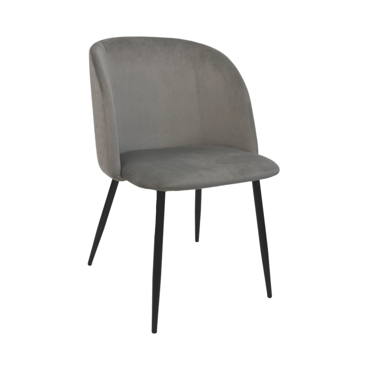 Scaun Spectre Grey Descoperiți scaunul Spectre Grey, perfect pentru bucătăria dumneavoastră! Combină confortul cu eleganța, având un corp din placaj, tapițat cu catifea moale. Picioarele din metal protejează pardoseala. Alegeți stilul modern pentru mobilierul dumneavoastră de bucătărie!