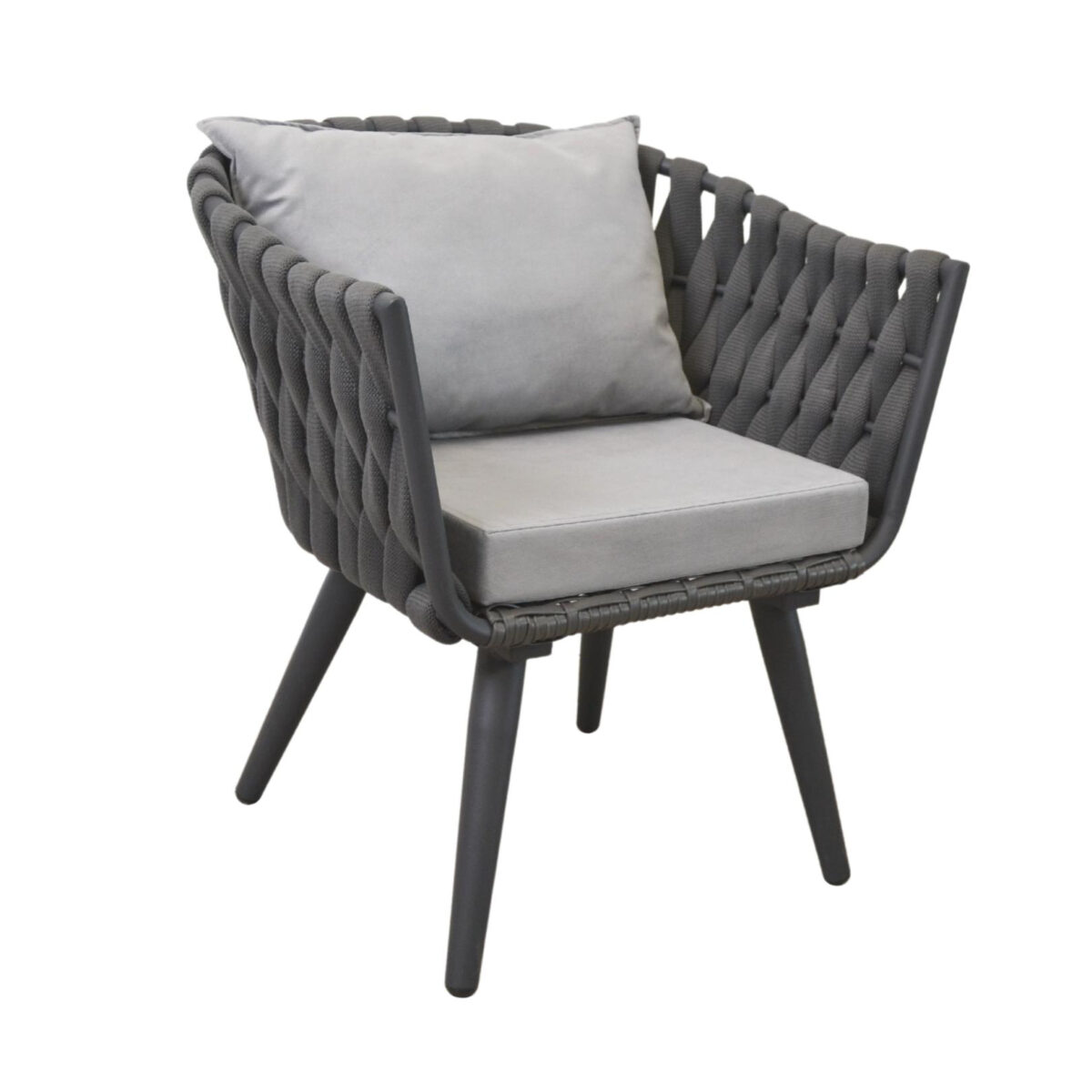 Scaun Terasă Elize Grey Descoperiți scaunul de terasă Elize Grey, ideal pentru mobilierul Horeca și grădină. Confortabil și elegant, cu cadru metalic și tapițerie din catifea. Perfect pentru relaxare pe terasă!