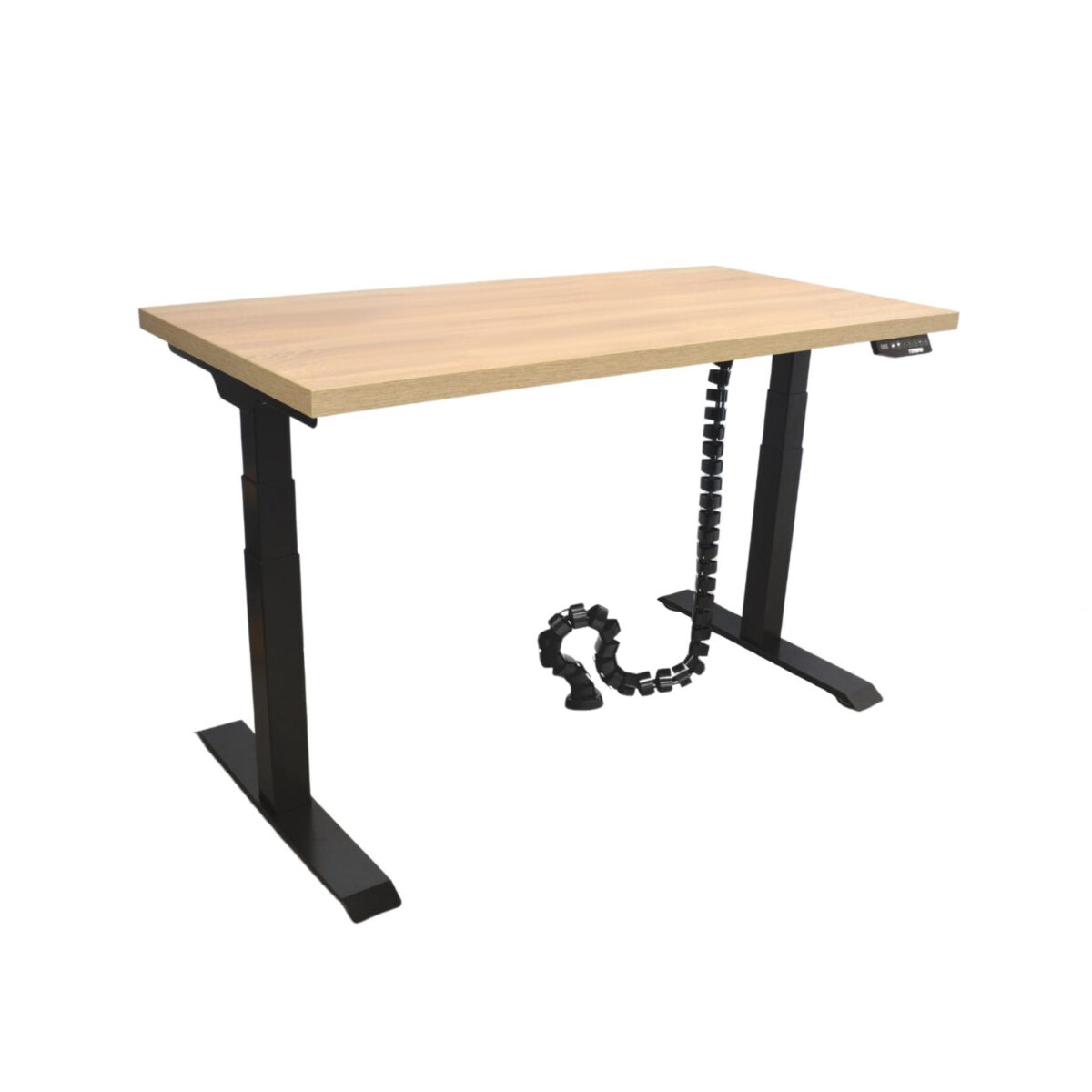 Adjustable Table Et223 Discover the ET223 adjustable desk, ideal for the office! With an electric height adjustment ranging from 580 to 1230 mm and a weight capacity of 125 kg, this desk offers comfort and flexibility. The customizable melamine chipboard top will add elegance to your workspace. Transform your work area now!