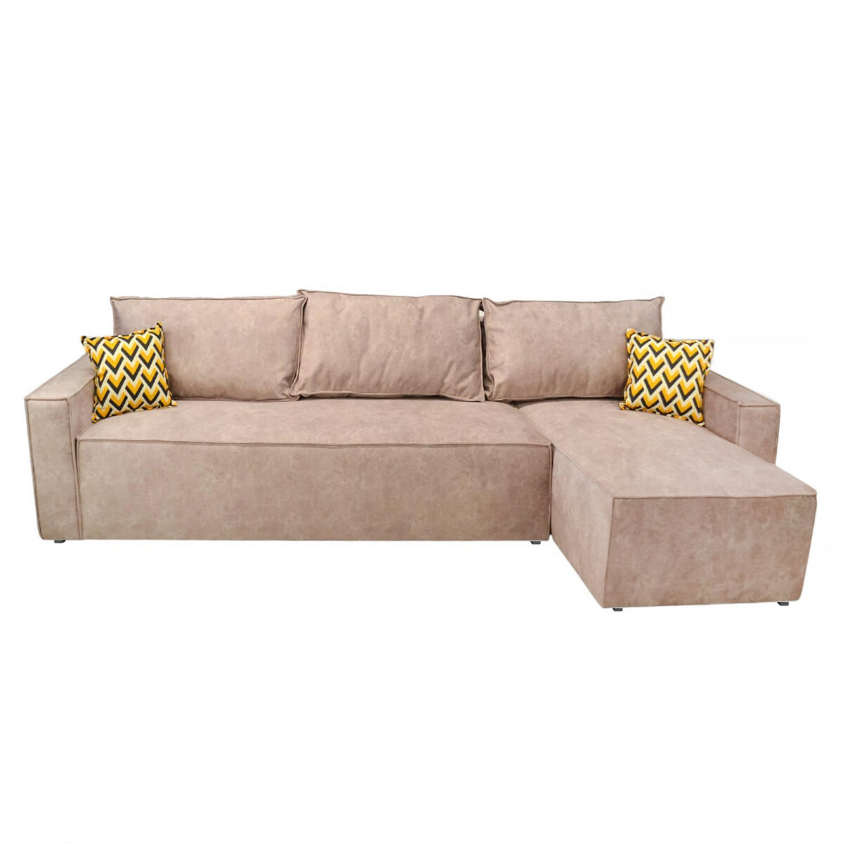 Canapea Extensibilă Kalifornia Light Brown Descoperă canapeaua extensibilă Kalifornia Light Brown, ideală pentru 2-3 persoane. Realizată din lemn și spumă de înaltă densitate, această canapea tip colțar oferă confort și un design elegant. Perfectă pentru livingul tău!