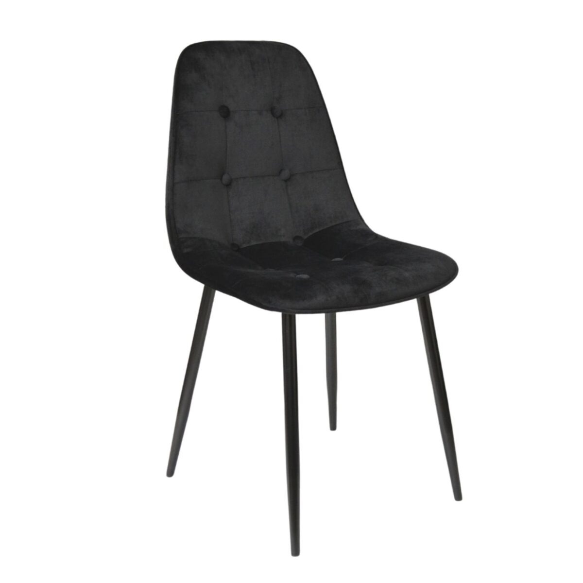 Стул M-01-3 (Hlr-66) Catifea Black+Black Legs Стул M-01-3 (Hlr-66) Catifea Black с мягкой бархатной обивкой и металлическими ножками — идеальное решение для офисов и кухонь. Высота сиденья 47 см, общая высота 86 см. Доступен в разных цветах и вариантах обивки. Элегантность и комфорт в одном изделии!