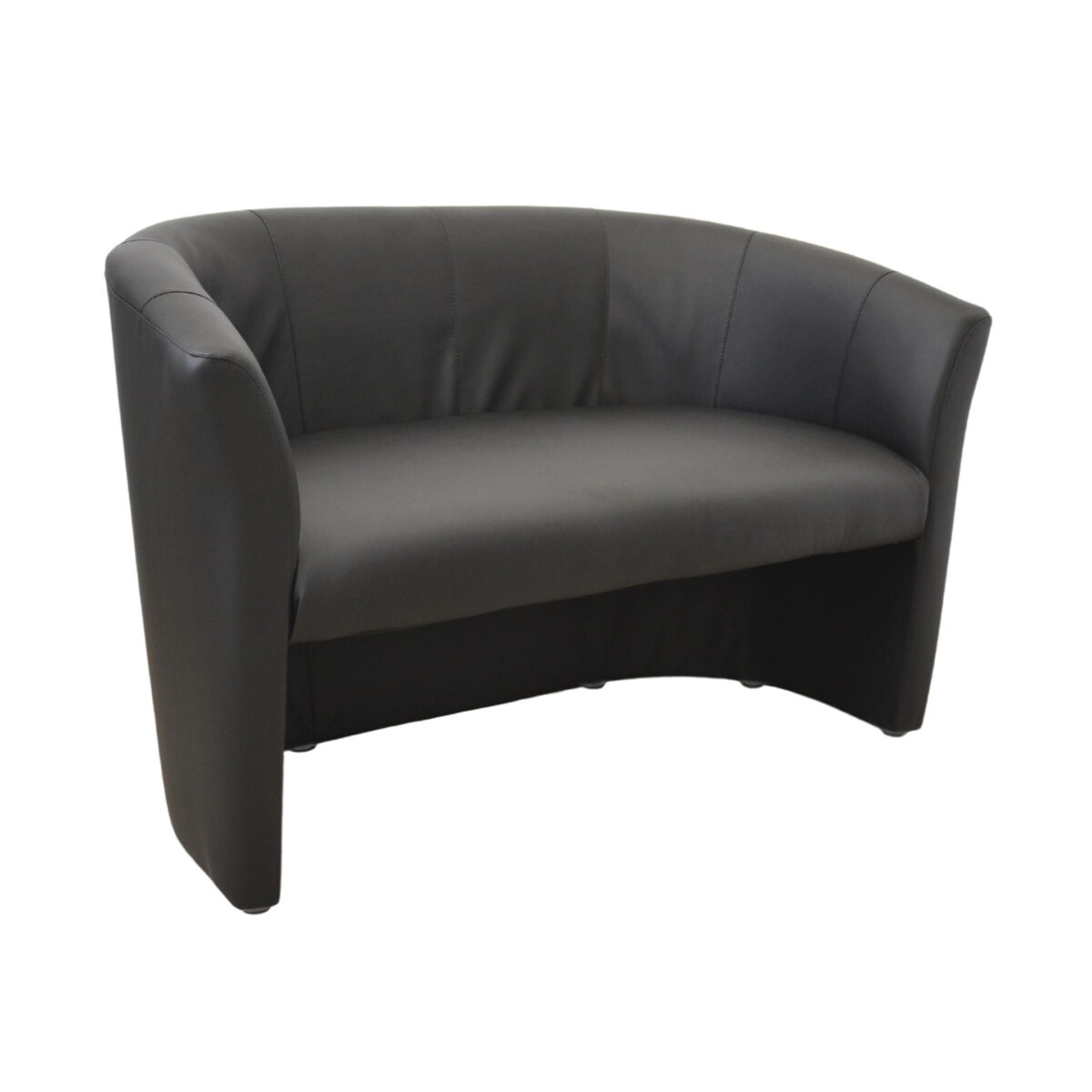 Club Duo Eco 30 Black Sofa Discover the comfort of the Club Duo Eco 30 Black Sofa, ideal for any interior. Upholstered in pleasant eco-leather, it features a metal structure and polyurethane foam for maximum relaxation. The painted metal legs protect the floor. Perfect for the office or home!