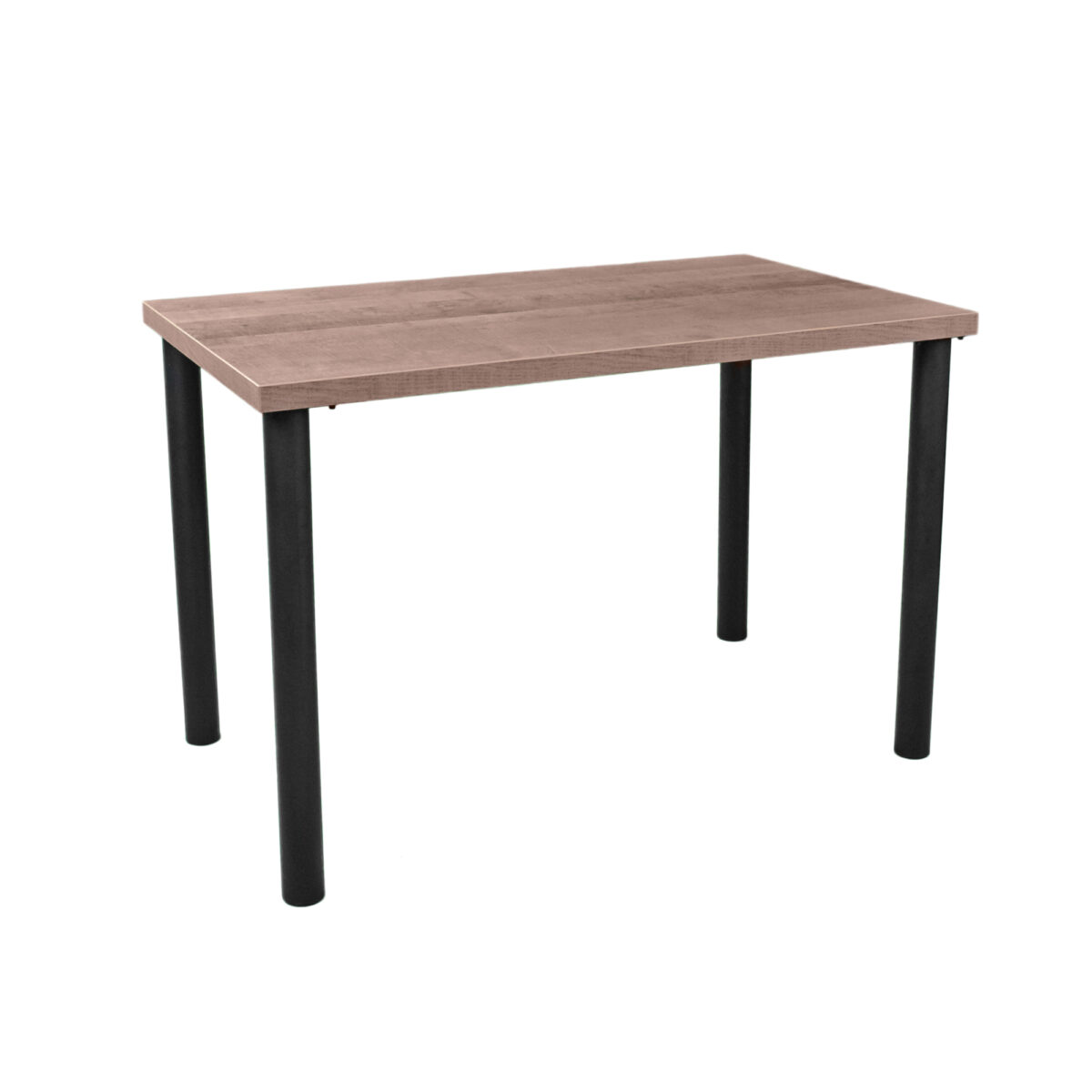 Masă AGATA Black Legs 115×68 Descoperă masa AGATA cu picioare negre, ideală pentru bucătăria ta! Cu un blat din PAL melaminat de 115x68 cm și o înălțime de 75 cm, această masă îmbină stilul modern și functionalitatea. Perfectă pentru orice spațiu!