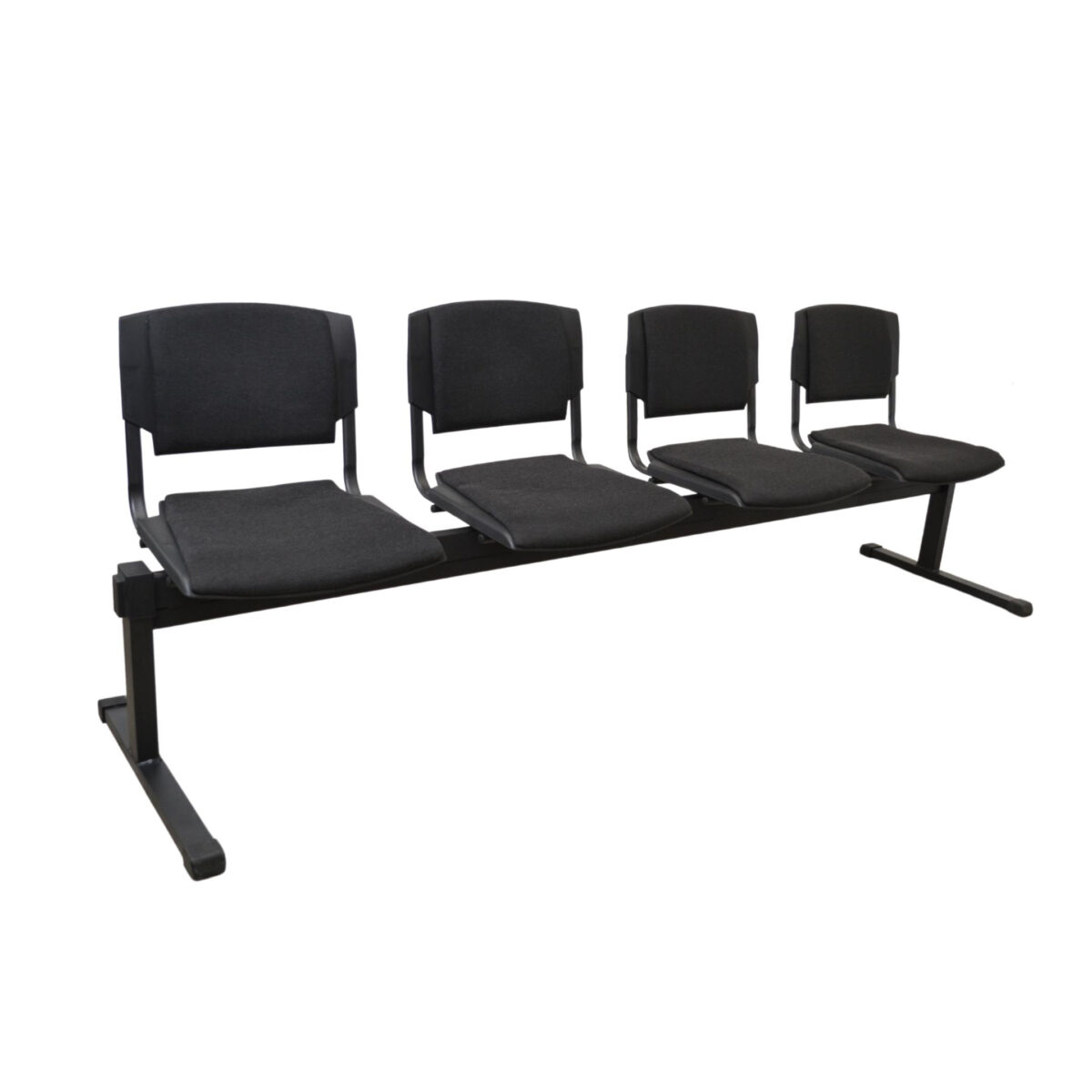 Prizma-4 Bench Black A-02 Discover the Prizma-4 Black A-02 Bench, ideal for offices, waiting rooms, and theaters. Made from plywood and polyurethane foam, this elegant 239 cm wide bench offers comfort and style, featuring a frame made of electrostatically painted metal. Perfect for any space!