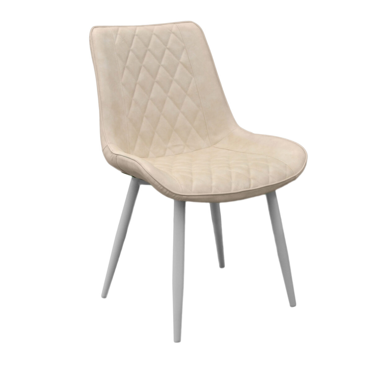 Стул Hans~Beige PU Cosy 15+White Legs Создайте уют на кухне с стулом Hans в бежевом цвете! Удобное сиденье из экокожи, прочная металлическая конструкция и защитные наконечники для пола делают его идеальным выбором. Доступен также в сером, белом, зеленом и черном вариантах.