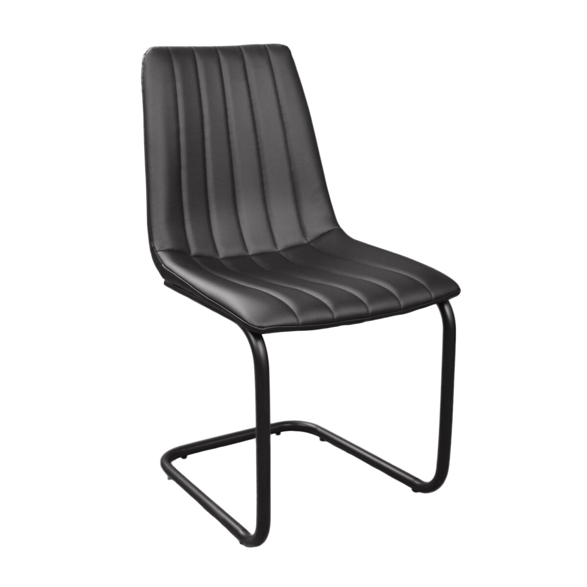 СтулSAM (Dc-1653) Eco-Piele Black+Black Legs Стул SAM (Dc-1653) Eco-Piele Black — элегантный и стильный предмет мебели, идеально подходящий для кухни и офиса. Обивка из экокожи, прочный металлический каркас и удобные размеры делают его универсальным и комфортным для вашего интерьера.