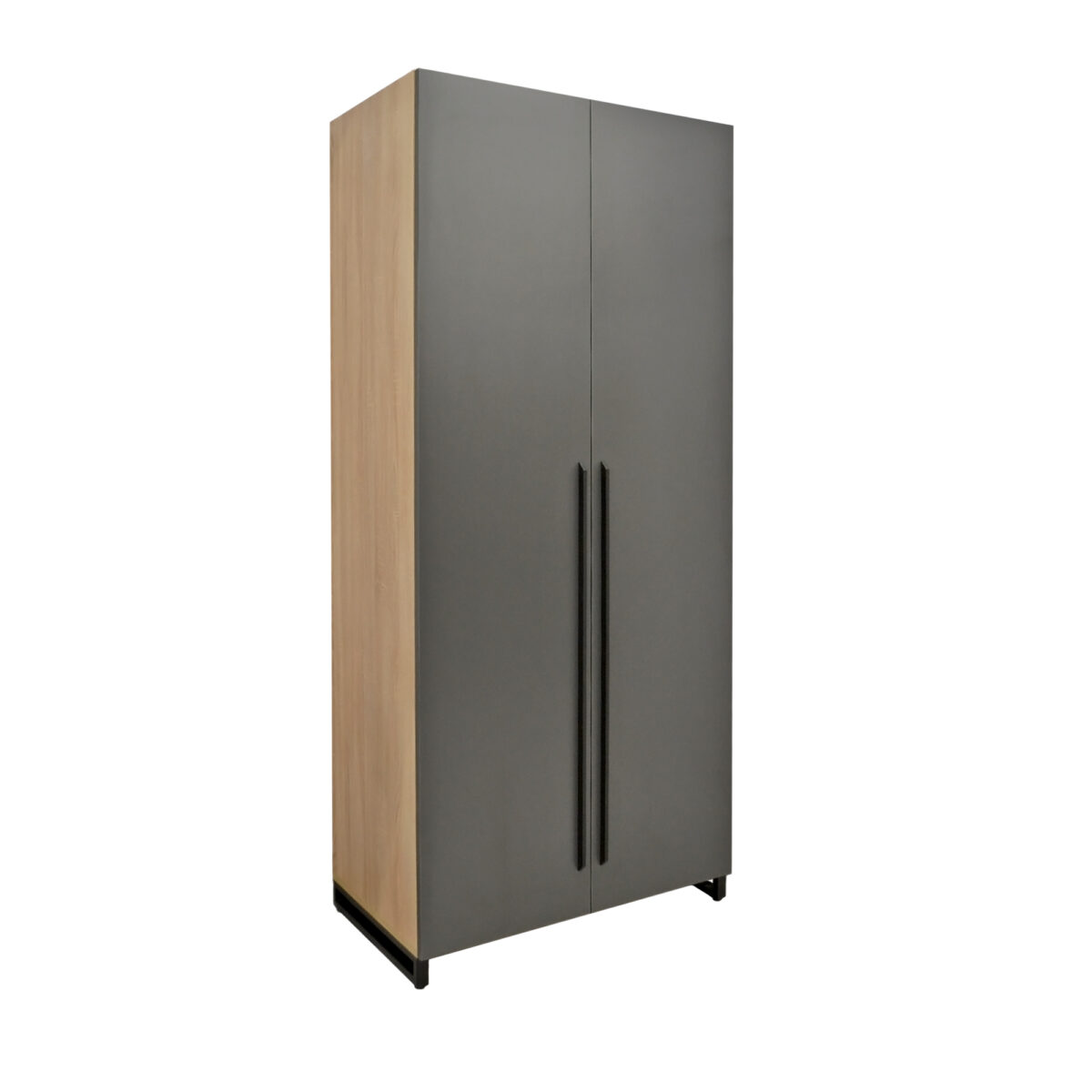 Clothes Cabinet 90 (Rod) Discover the 90 Clothes Cabinet (Bar) from Decoprim, perfect for the office, living room, or bedroom! With metal legs, 2 shelves, and a rail for hangers, it provides efficient storage. Dimensions: 90 cm width, 52 cm depth, 210 cm height. Modern and ergonomic design for any space!