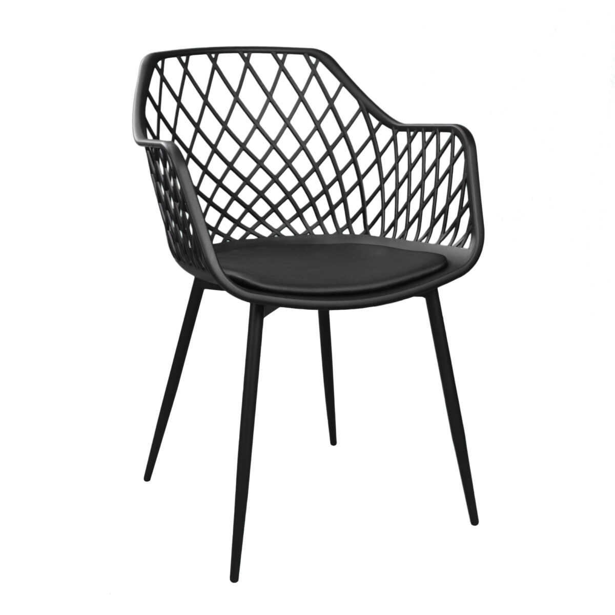 Scaun Sl-7019 Eco-Piele Black+Black Legs Descoperiți confortul și stilul cu scaunul SL-7019 Eco-Piele Black! Ideal pentru interior și exterior, acest scaun rezistent la UV oferă un design simplu, cu picioare din metal și tălpi pentru protecția pardoselii. Perfect pentru mobilier Horeca, bucătărie sau terasă.