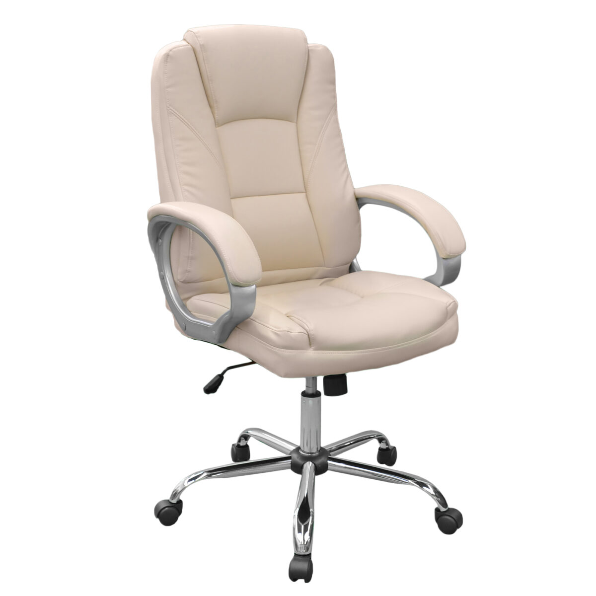 Fotoliu Birou BX-3177 Beige Eco Piele Descoperă confortul și eleganța cu fotoliul de birou BX-3177 în bej, ideal pentru muncă și relaxare. Fabricat din eco piele și dotat cu mecanism Tilt, oferă ajustabilitate excelentă. Perfect pentru orice birou, acest scaun combină stilul cu funcționalitatea.