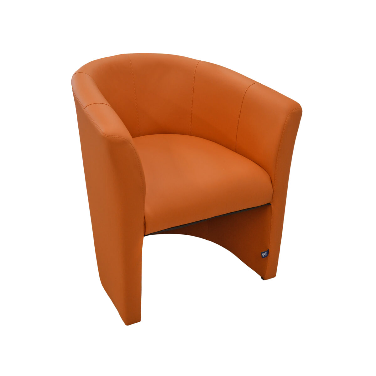 Eco Club Armchair 72 Orange Discover the comfort offered by the Eco 72 Orange Club Armchair, ideal for the office or relaxation spaces. Upholstered in faux leather and featuring a metal frame, this armchair is both stylish and practical. It adds an extra touch of style to your interior!