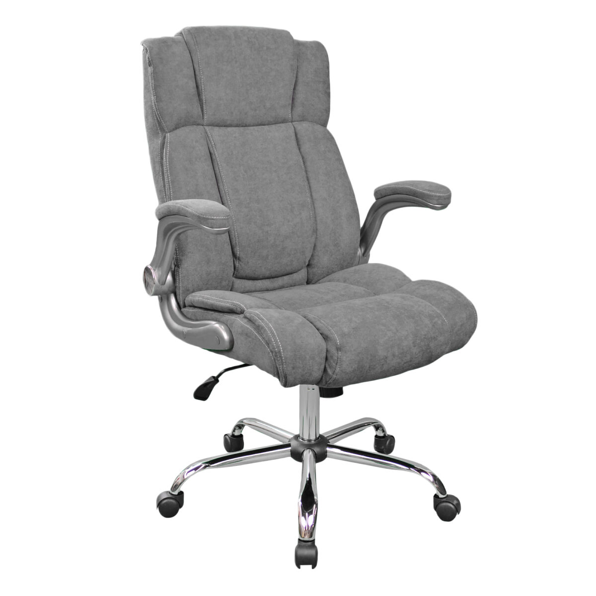 Office/Gaming Armchair BX-3702 Grey/Fabric Discover the ideal comfort with the BX-3702 office/gaming chair in gray. Made from metal and soft fabric, this chair features an Anyfix mechanism for easy adjustment. Perfect for work or relaxation moments!