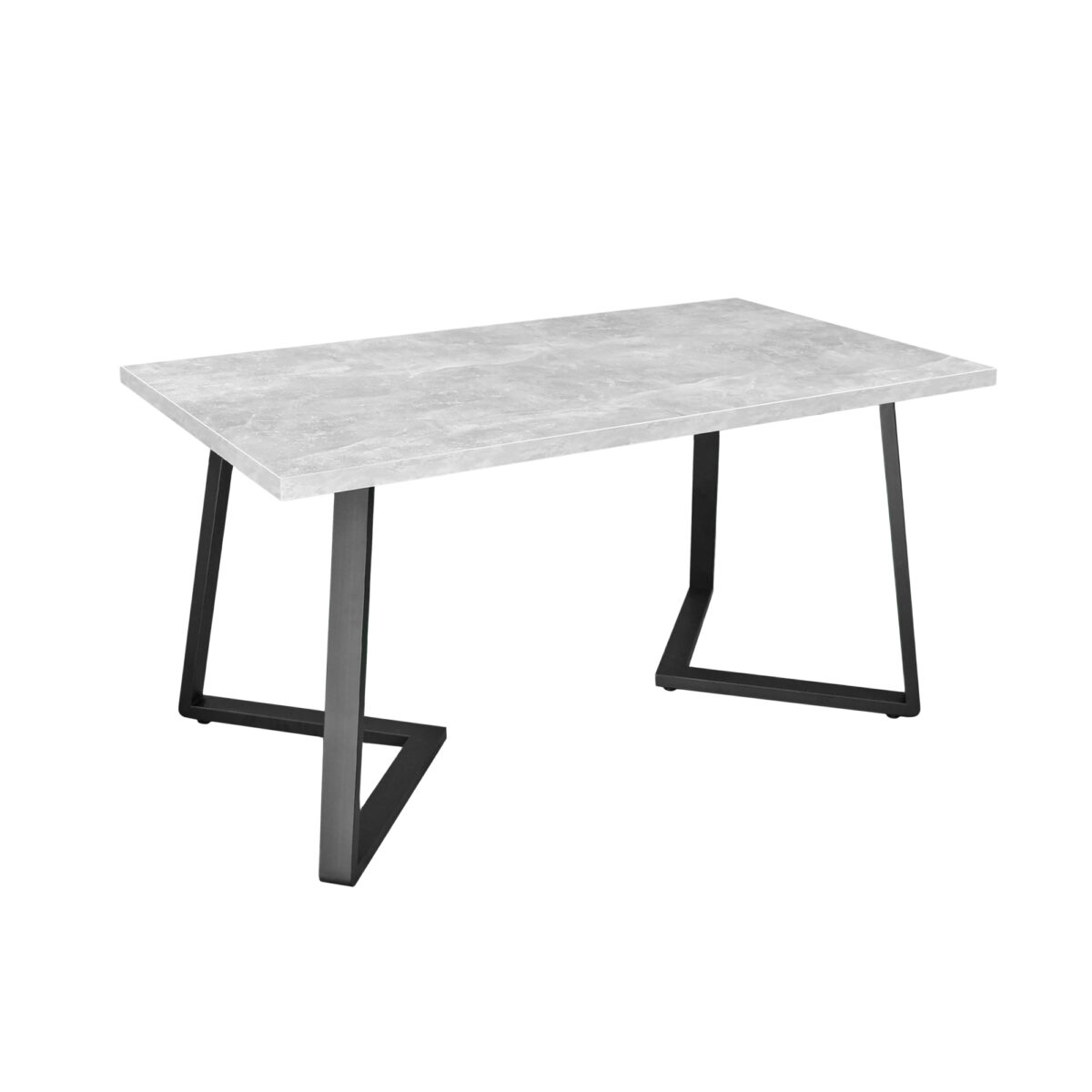 Masă FRIDA Beton+Black Legs 150×80 Descoperiți masa FRIDA cu un design modern, din beton și picioare negre, ideală pentru bucătăria dumneavoastră. Cu dimensiunile 150×80 cm, este perfectă pentru a adăuga un strop de eleganță și funcționalitate. Alegeți acum pentru un ambient contemporan!
