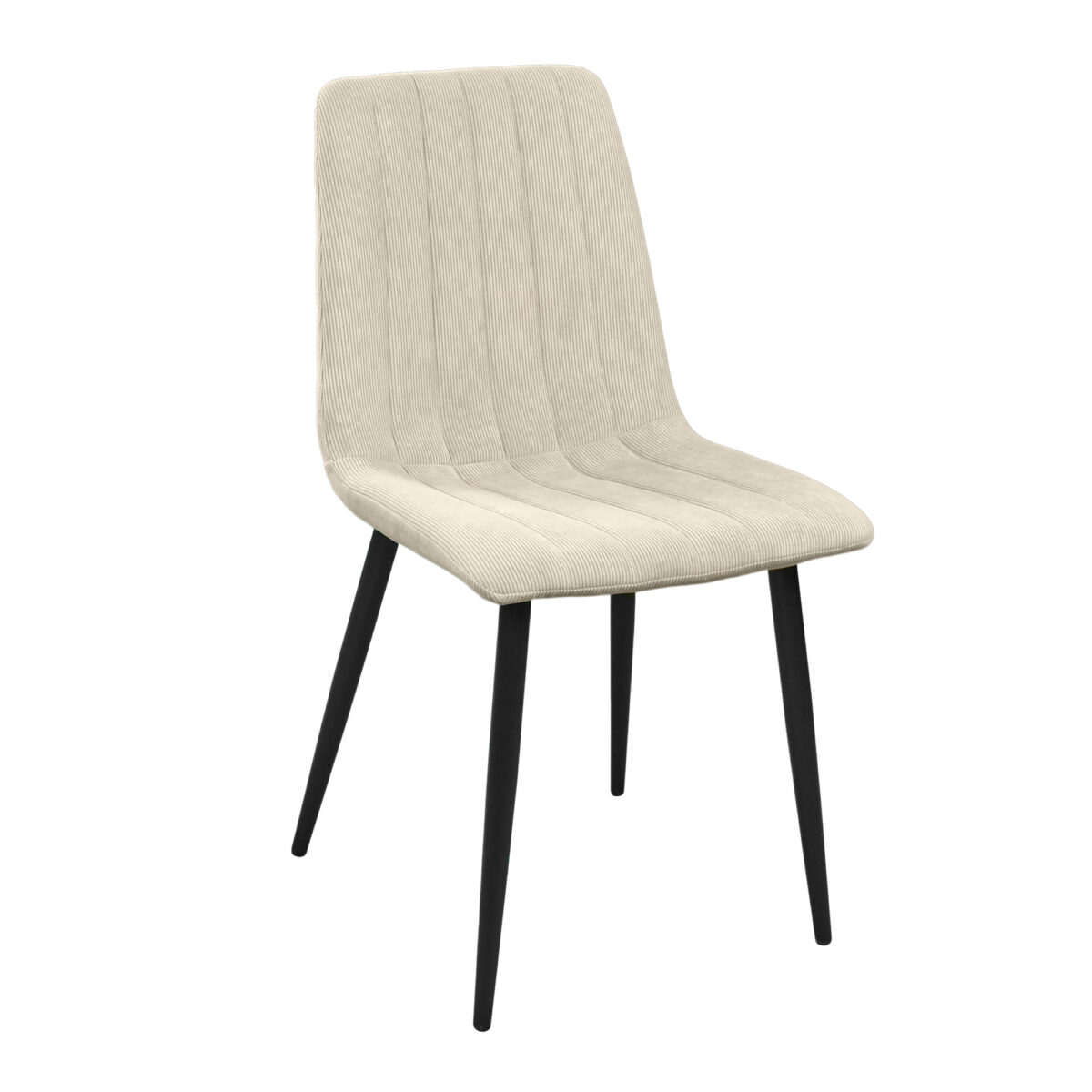 Scaun DC-90~BGF166-2 Beige Velvet+Black Legs Descoperă scaunul DC-90 BGF166-2, elegant și confortabil, perfect pentru bucătăria ta! Tapițat cu velvet bej și cu picioare din metal rezistent, acest scaun aduce un plus de stil. Ideal pentru a transforma interiorul casei tale!