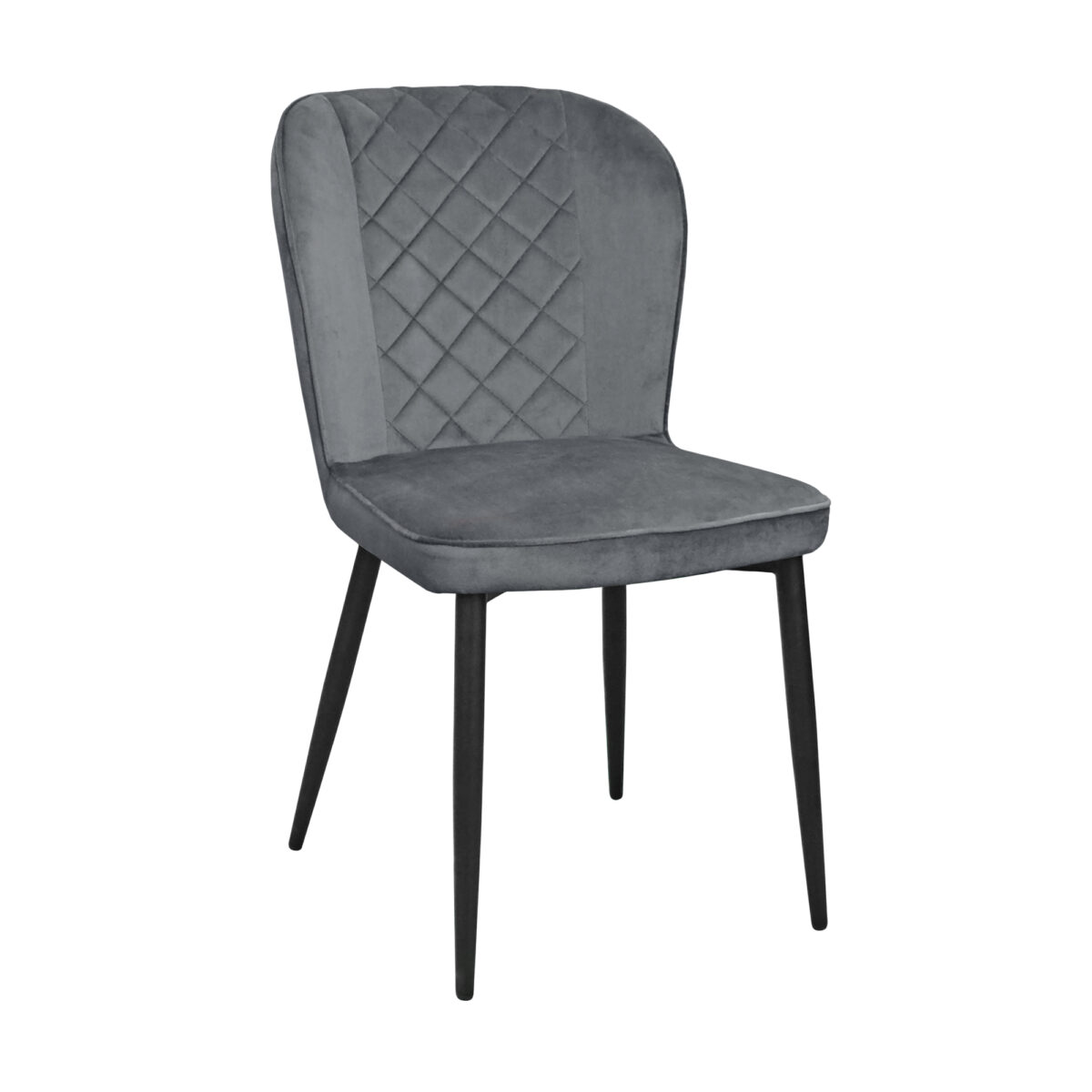 Стул TUSK Catifea Dark Grey+Black Legs Создайте комфорт в вашем интерьере с стулом TUSK Catifea в темно-сером цвете и черными ножками. Уникальный дизайн из фанеры и полиуретановой пены с бархатной обивкой идеально впишется в кухню. Доступен в нескольких цветах.
