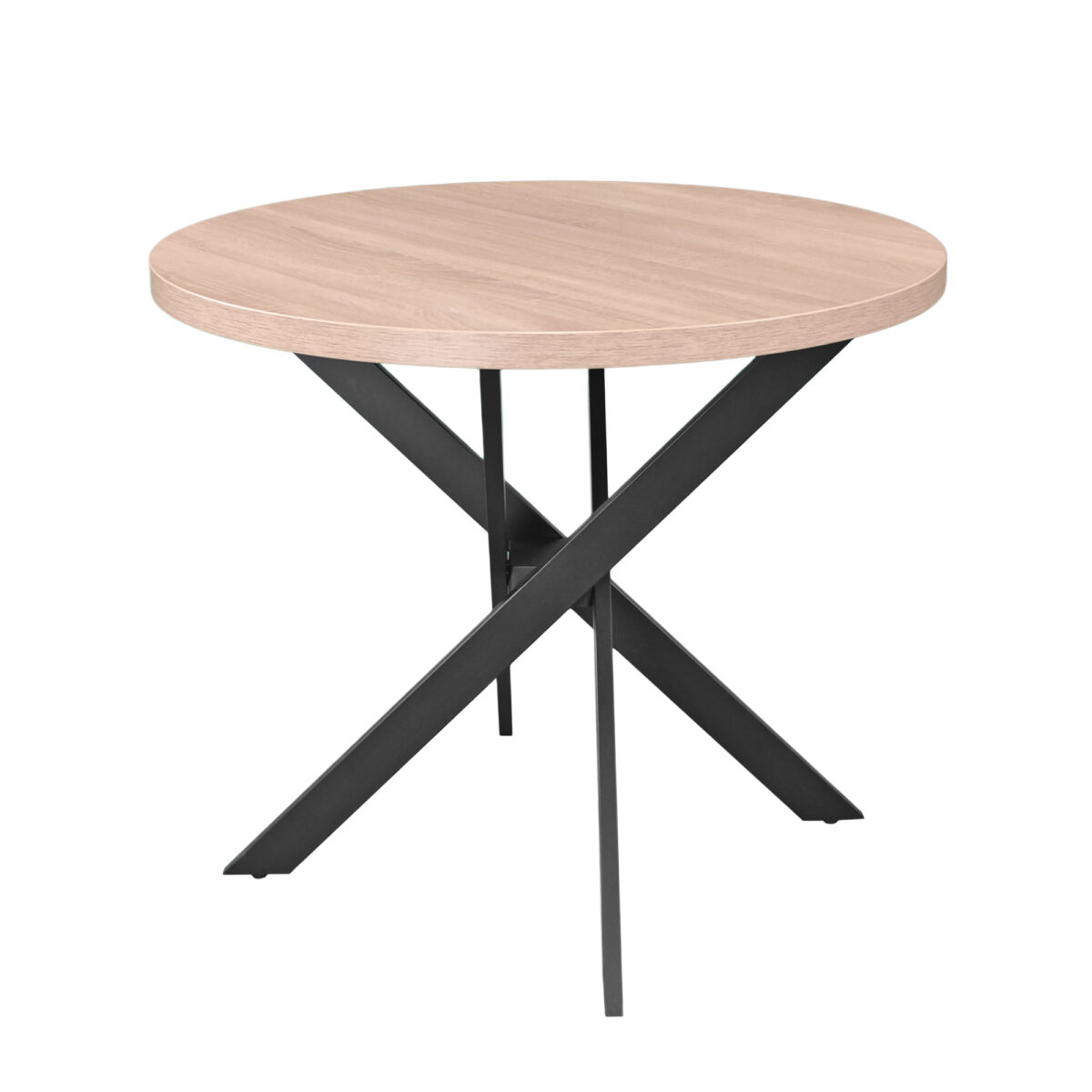 Стол TORINO Rondo Sonoma Ø90 Элегантный стол TORINO Rondo Sonoma Ø90 см преобразит вашу кухню! Столешница из ЛДСП 36 мм в оттенке Sonoma, металлические ножки с порошковым покрытием. Идеальное сочетание стиля и удобства. Подходит для любого интерьера.