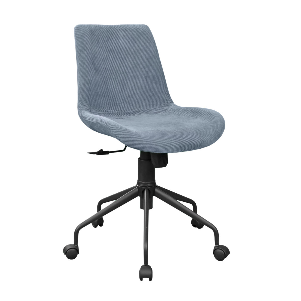 Office chair 2140W-F Blue Grey Discover comfort and elegance with the 2140W-F Blue Grey office armchair. With a modern design, velvet material, and height adjustment mechanism, it is the perfect choice for any office. It brings a refined style and comfort, ideal for hours of work.