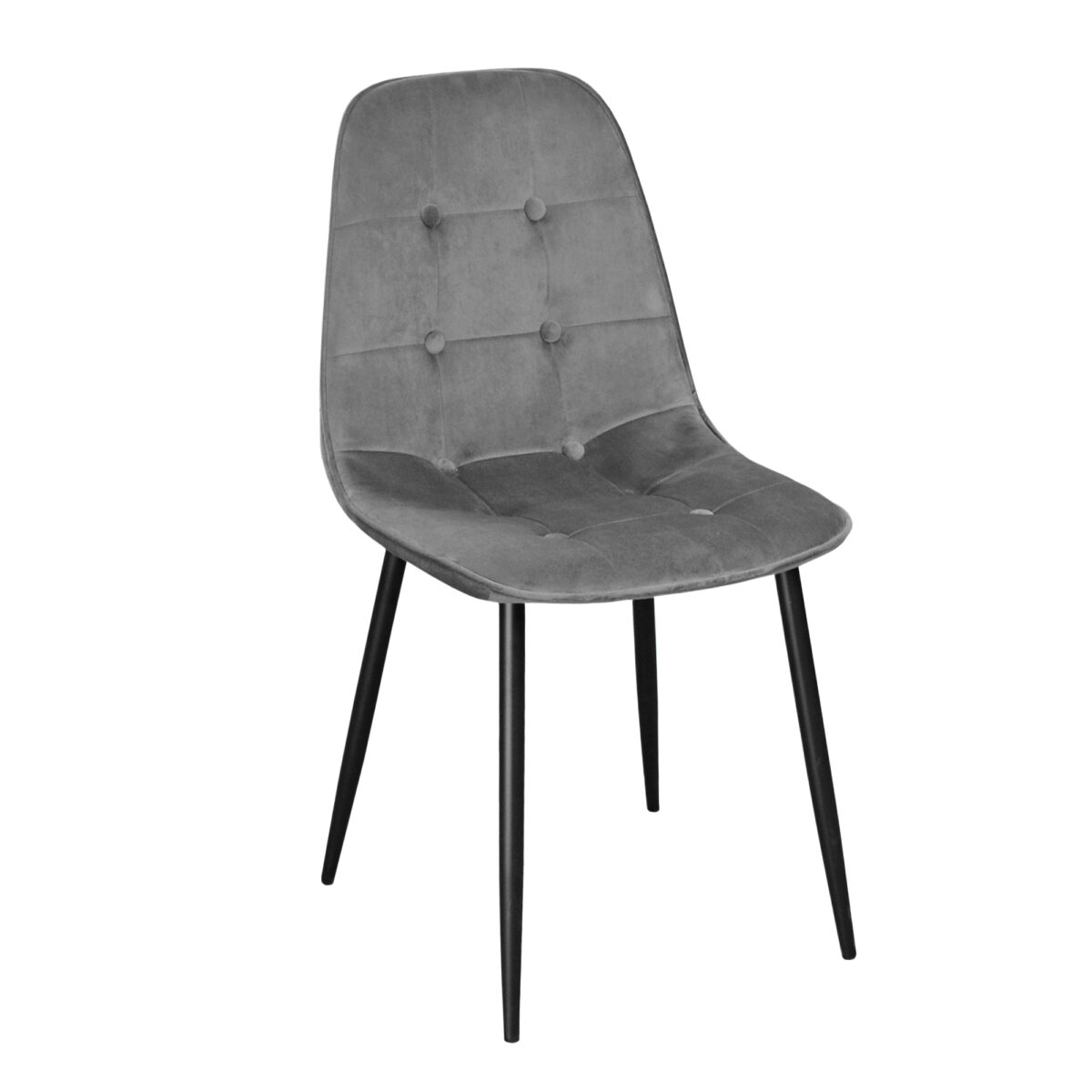 Стул M-01-3 (Hlr-21) Catifea Dark Grey+Black Legs Стул M-01-3 (Hlr-21) в темно-сером бархате с черными металлическими ножками - идеальное решение для вашей кухни. Элегантный и комфортный, он добавит стиль и уют в интерьер. Доступен в различных цветах и вариантах обивки. Высота 86 см, ширина сиденья 42 см.