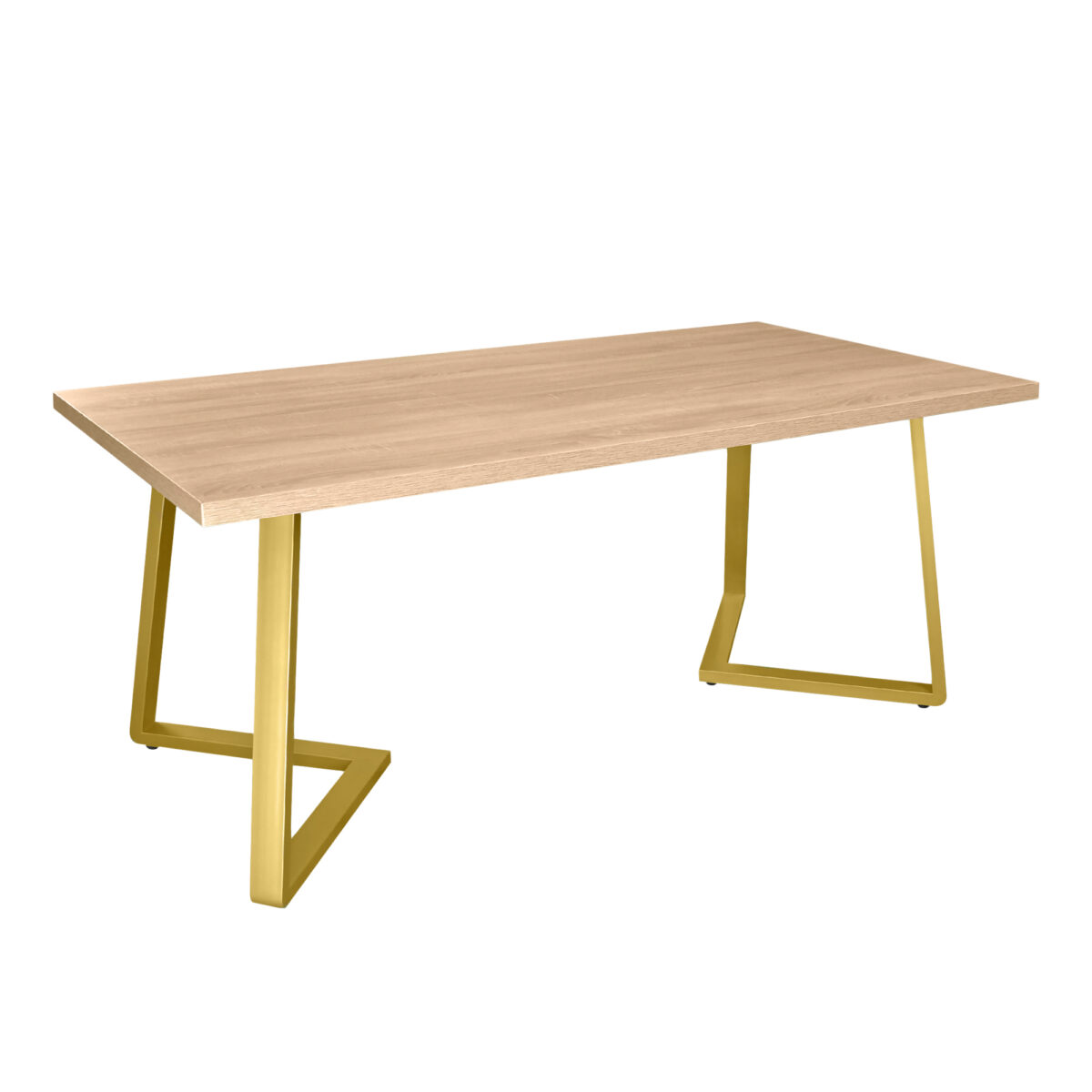 Masă FRIDA Sonoma+Golden Legs 180×90 Descoperă masa FRIDA Sonoma cu picioare aurii, ideală pentru bucătăria ta! Cu dimensiuni de 180×90 cm, adaugă un plus de eleganță și funcționalitate. Alege calitatea și designul modern pentru un spațiu primitor!