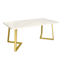 Masă FRIDA Mătase+Golden Legs 180×90 Descoperă Masa FRIDA Mătase+Golden Legs 180×90, perfectă pentru mobila ta de bucătărie! Design elegant și modern, ideală pentru a adăuga un strop de rafinament în orice încăpere. Transformă-ți bucătăria într-un spațiu stylish și confortabil!
