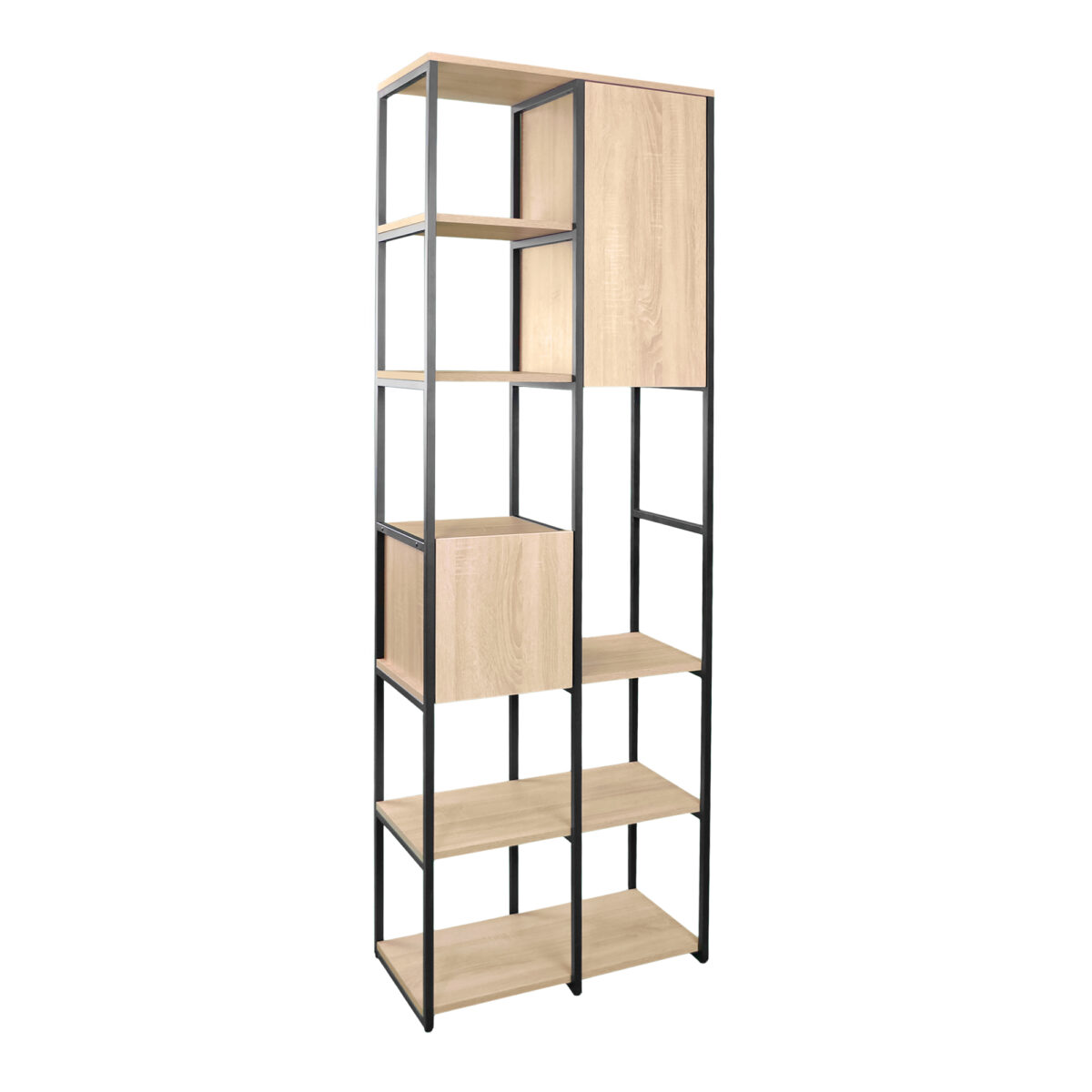 Raft RIO 2 Plus Descoperiți raftul RIO 2 Plus, o etajeră modernă, ideală pentru birou sau living. Cu 5 polițe deschise și zone închise pentru depozitare, acest mobilier elegant garantează organizare și stil. Realizată din materiale durabile, RIO 2 Plus se integrează armonios în orice decor.