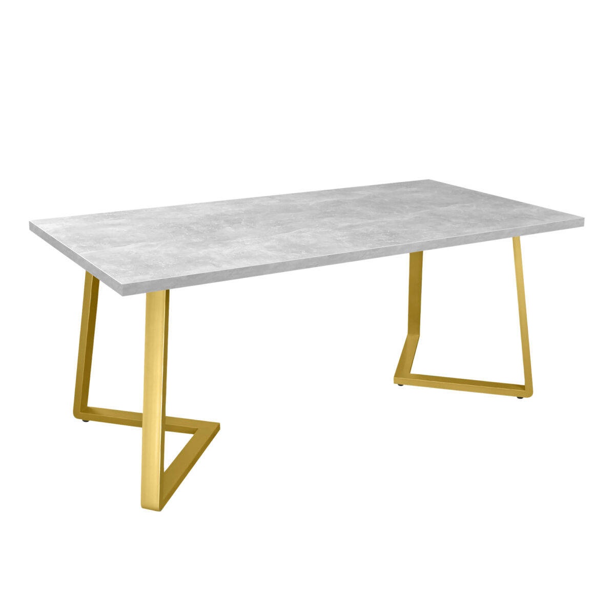 Masă FRIDA Beton+Golden Legs 180×90 Descoperă masa FRIDA din beton cu picioare aurii, perfectă pentru bucătăria ta! Cu dimensiuni de 180×90 cm, adaugă un accent modern și elegant în orice spațiu. Mobilă de calitate superioară, ideală pentru mesele în familie. Alege FRIDA pentru un interior spectaculos!