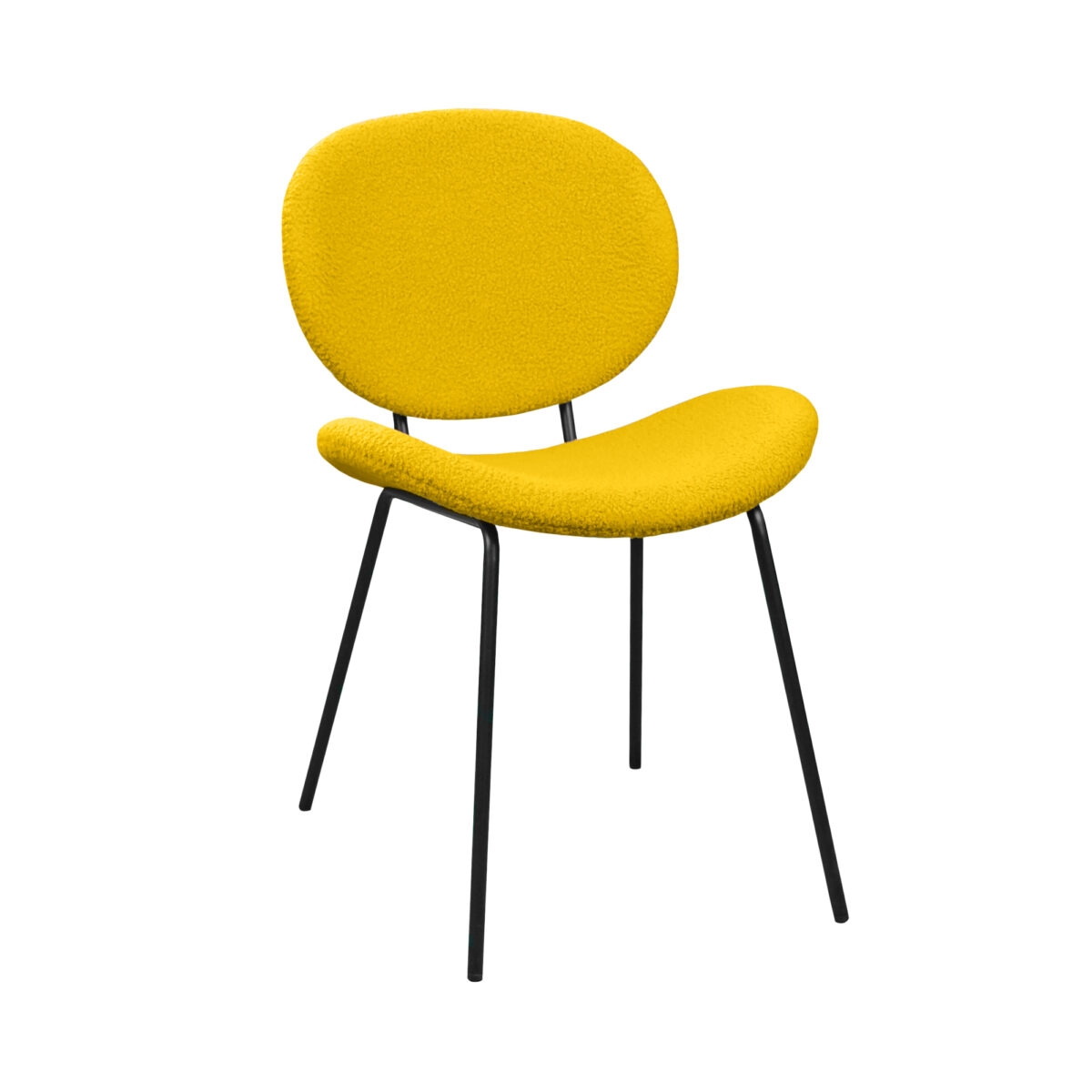 Scaun Nordik Yellow Descoperă Scaunul Nordik Yellow, ideal pentru bucătărie și locații Horeca. Cu structură metalică durabilă și tapițerie din țesătură bouclé elegantă, acest scaun oferă confort și stabilitate, fiind perfect pentru orice mediu. Alege stilul și rezistența într-un singur produs!