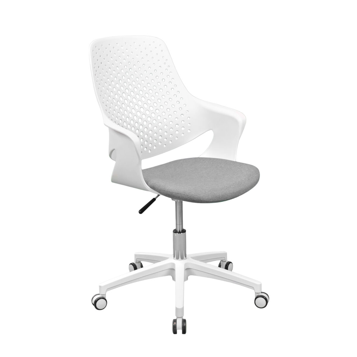 GEO M70-W Office Armchair White/Grey Discover comfort and style with the GEO M70-W office chair in white and gray. Ideal for home or professional offices, this modern chair blends elegant design with functionality, providing optimal support throughout your working hours. Elevate your office's style!