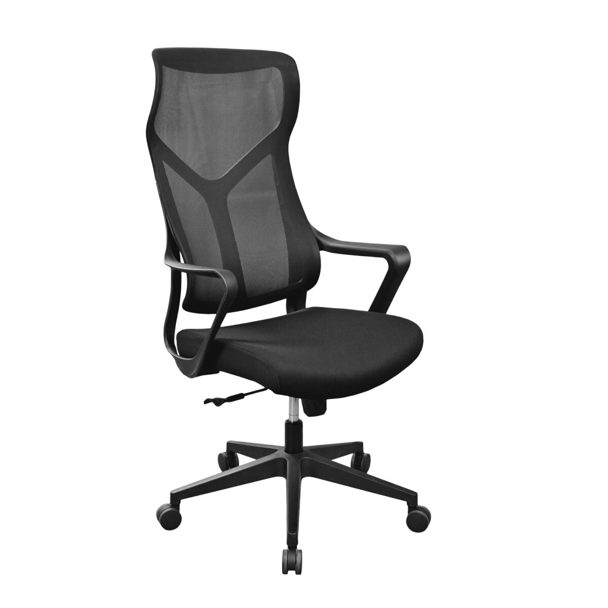 Fotoliu Birou M39A~Black Descoperă fotoliul de birou M39A Black, ideal pentru confortul și suportul tău zilnic. Cu un design modern și material respirabil, acest fotoliu este durabil și ușor de manevrat. Perfect pentru biroul tău! Ajustează înălțimea și profită de confortul optim.