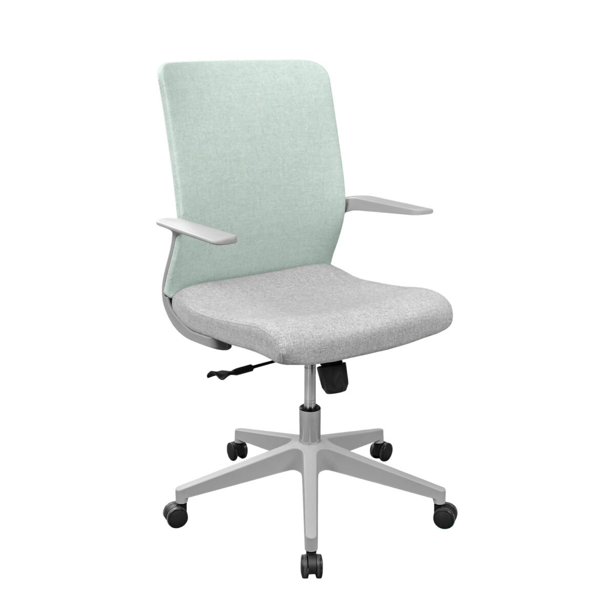 Fotoliu M66~Green+Grey Descoperă confortul și stilul cu fotoliul M66 Green+Grey, perfect pentru biroul tău. Construcție durabilă, mecanism Tilt pentru ajustare ușoară și design modern. Ideal pentru birouri de acasă sau spații profesionale. Transformă-ți locul de muncă cu fotoliul care îmbină funcționalitatea cu estetică!