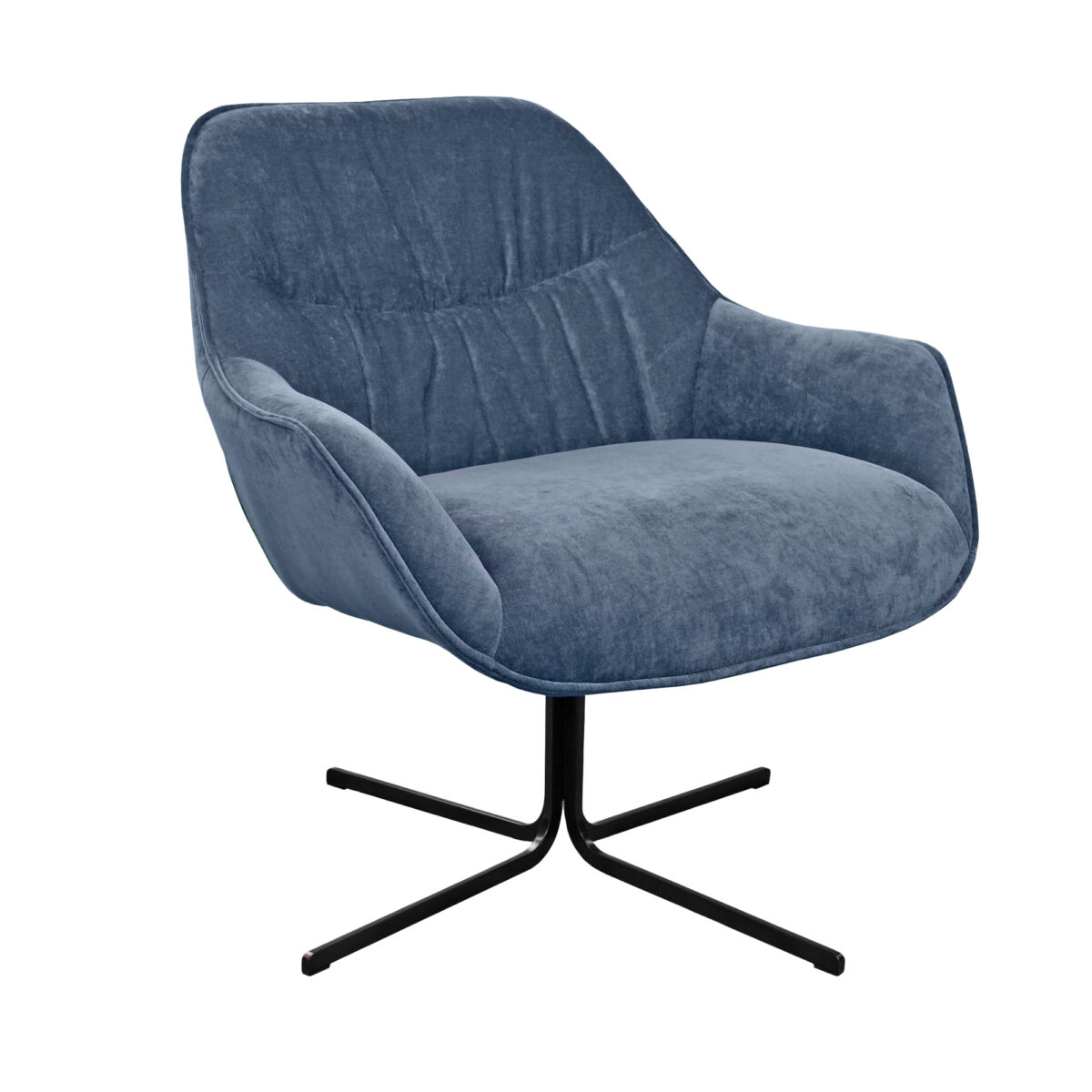 Fotoliu MADRID Blue Descoperă fotoliul MADRID Blue, un model elegant și funcțional, cu design modern și tapițerie din catifea albastră. Ideal pentru confort și stil în orice spațiu de locuit, acest fotoliu oferă mecanism de rotație 360° și susținere ergonomic. Alege rafinamentul!