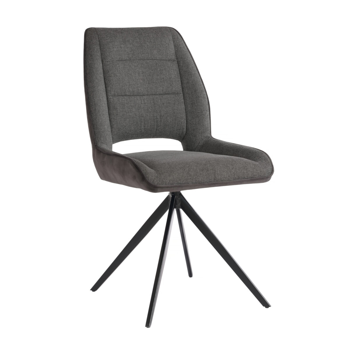 Scaun SANDY Anthracite Descoperă scaunul SANDY Anthracite, un element elegant și confortabil pentru bucătăria ta. Realizat din placaj rezistent și tapițat cu stofă gri și catifea, combină stilul cu durabilitatea. Ideal pentru mobilier Horeca și amenajări interioare moderne. Alege confortul și rafinamentul!