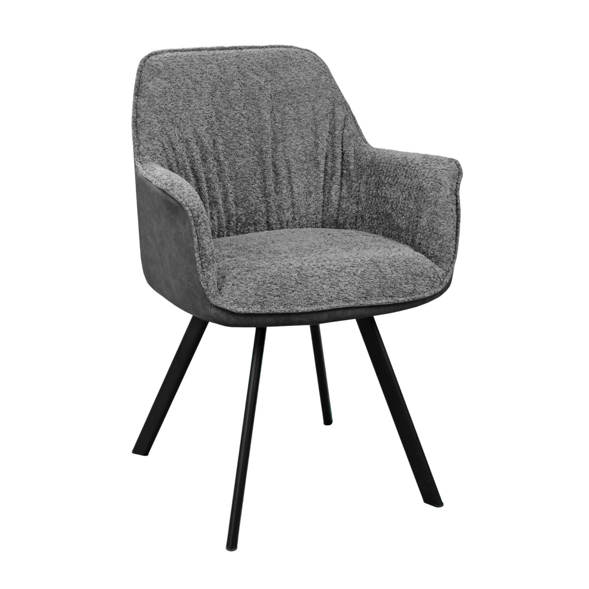 Scaun Tipsy Grey Descoperă scaunul de bucătărie Tipsy Grey, o piesă elegantă și confortabilă din placaj, cu tapițerie din stofă gri și piele eco. Perfect pentru a adăuga un aer sofisticat bucătăriei tale, acest scaun combină durabilitatea cu un design rafinat. Transformă-ți mesele într-o experiență plăcută!