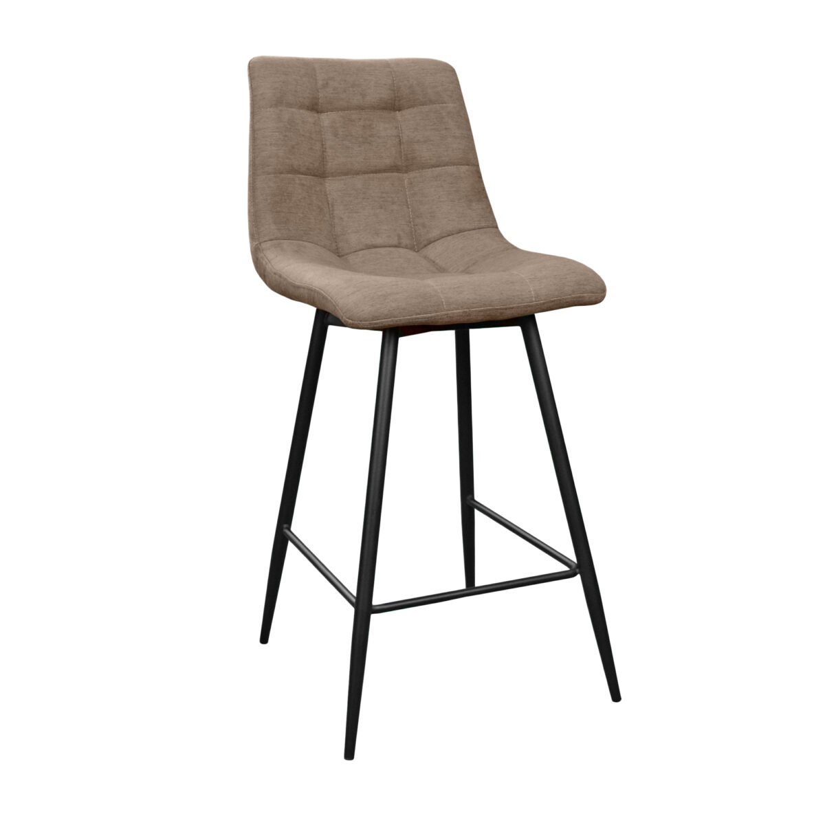 Scaun Bar Capella New Light Brown Descoperă scaunul de bar Capella New Light Brown, perfect pentru o bucătărie de vis! Cu un cadru metalic robust și șezut tapițat din stofă moale, acesta combină stilul și confortul. Ideal pentru orice decor, rezistă până la 120 kg. Alege eleganța!
