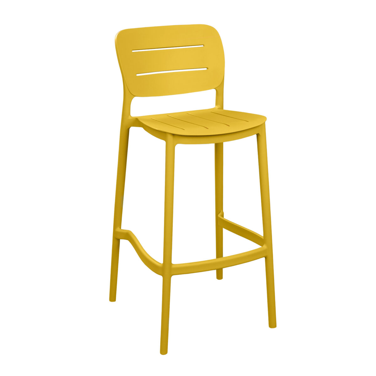 Барный стул Helix Yellow Барный стул Helix Yellow сочетает стиль и прочность, идеально подходит для террасы или кухни. Изготовленный из стойкого к погоде полипропиленового пластика, он обладает высокой прочностью, легким уходом и современным дизайном в ярких цветах. Комфорт и элегантность на вашем открытом пространстве!