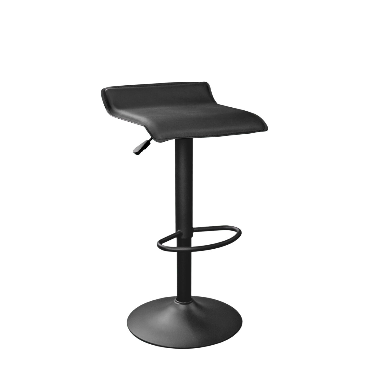 Scaun Bar Sb-12 Black Descoperă scaunul de bar SB-12 Black, cu un design elegant și funcțional. Fabricat din metal vopsit și tapițat cu piele ecologică, acest scaun înalt oferă ajustare pe înălțime și confort maxim. Ideal pentru baruri și bucătării moderne!