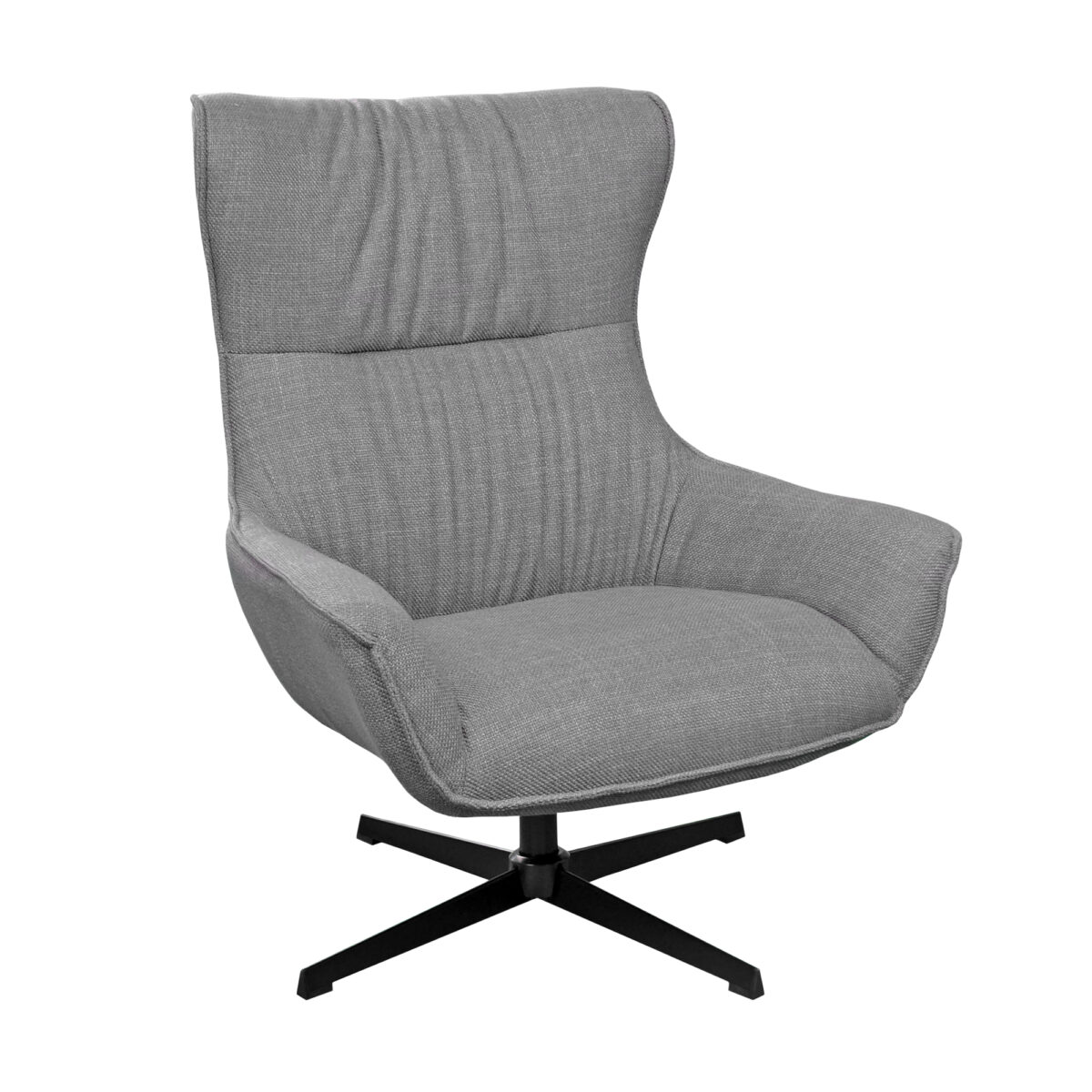 Fotoliu TWIST~Grey Stofă Descoperiți fotoliul TWIST Grey, un design elegant ce îmbină confortul și stilul modern. Cu tapițerie din stofă gri și mecanism de rotație 360 de grade, acest fotoliu aduce un plus de funcționalitate și rafinament oricărui spațiu. Ideal pentru living sau birou!