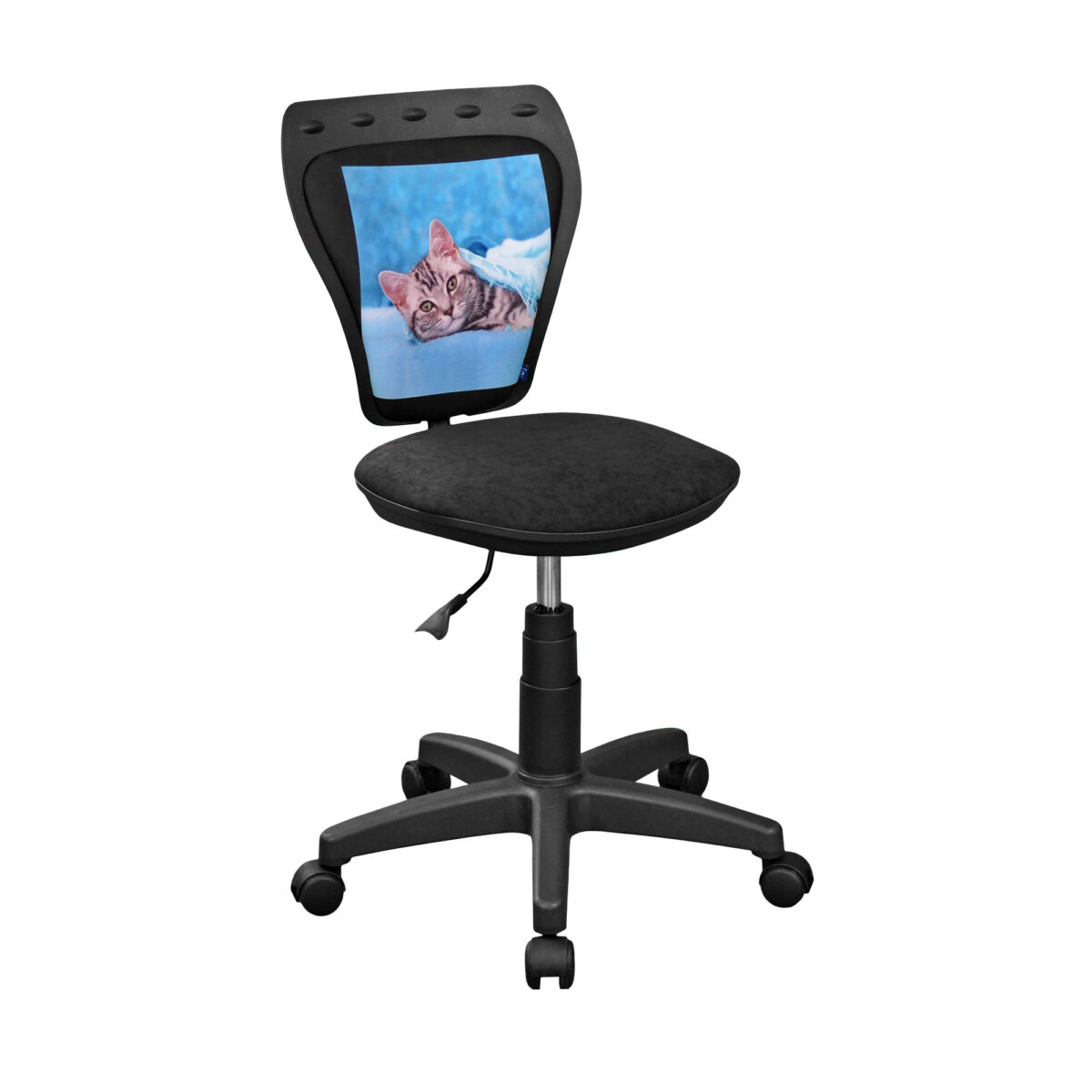 Fotoliu pentru Copii MINISTYLE GTS~Cat Descoperă fotoliul pentru copii MINISTYLE GTS Cat, perfect pentru birou sau cameră, cu un design jucăuș și caracteristici adaptabile. Construit din materiale de calitate, garantând confort și rezistență, acest scaun va adăuga un strop de veselie spațiului celor mici.