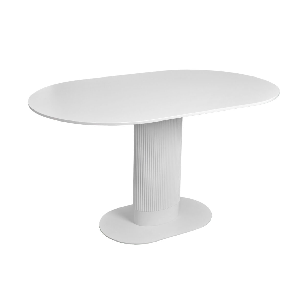 Стол MIRABELA White 130×80 Элегантный стол MIRABELA White 130×80 идеально подходит для вашей кухни. Овальная столешница из МДФ и прочный металлический каркас обеспечивают комфорт и стиль. Подходит для 4-6 человек. Создайте утонченный интерьер с этим изысканным элементом мебели!