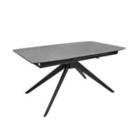 Masa extensibila BELISIMA Black (160+60)*90*76 Descoperiți masa extensibilă BELISIMA Black, ideală pentru bucătăria dumneavoastră. Cu un design modern și un blat din ceramică rezistent, această masă se extinde de la 6 la 8 persoane, fiind perfectă pentru reuniuni familiale. Ușor de întreținut!